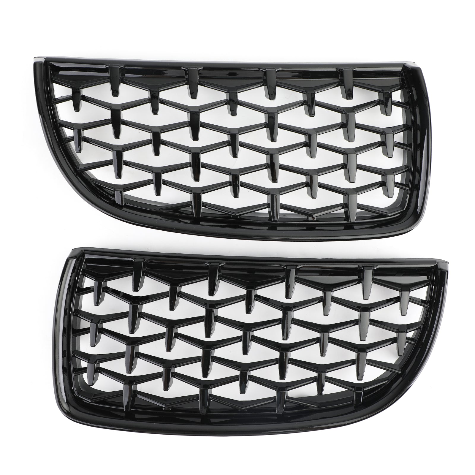 Meteor Black Kidney Grill Mesh Grille Fit for BMW E90 3 Series Sedan 2005-2008 51712151895 51712151896 51712151897 51712151898 Generisk