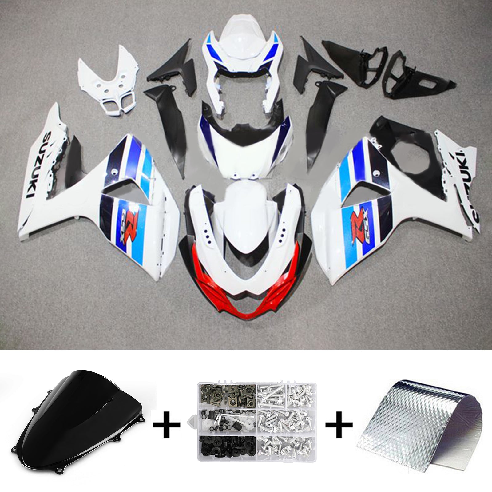 2009-2016 Suzuki gsxr1000 k9 kit de carénage kit de carrosserie en plastique