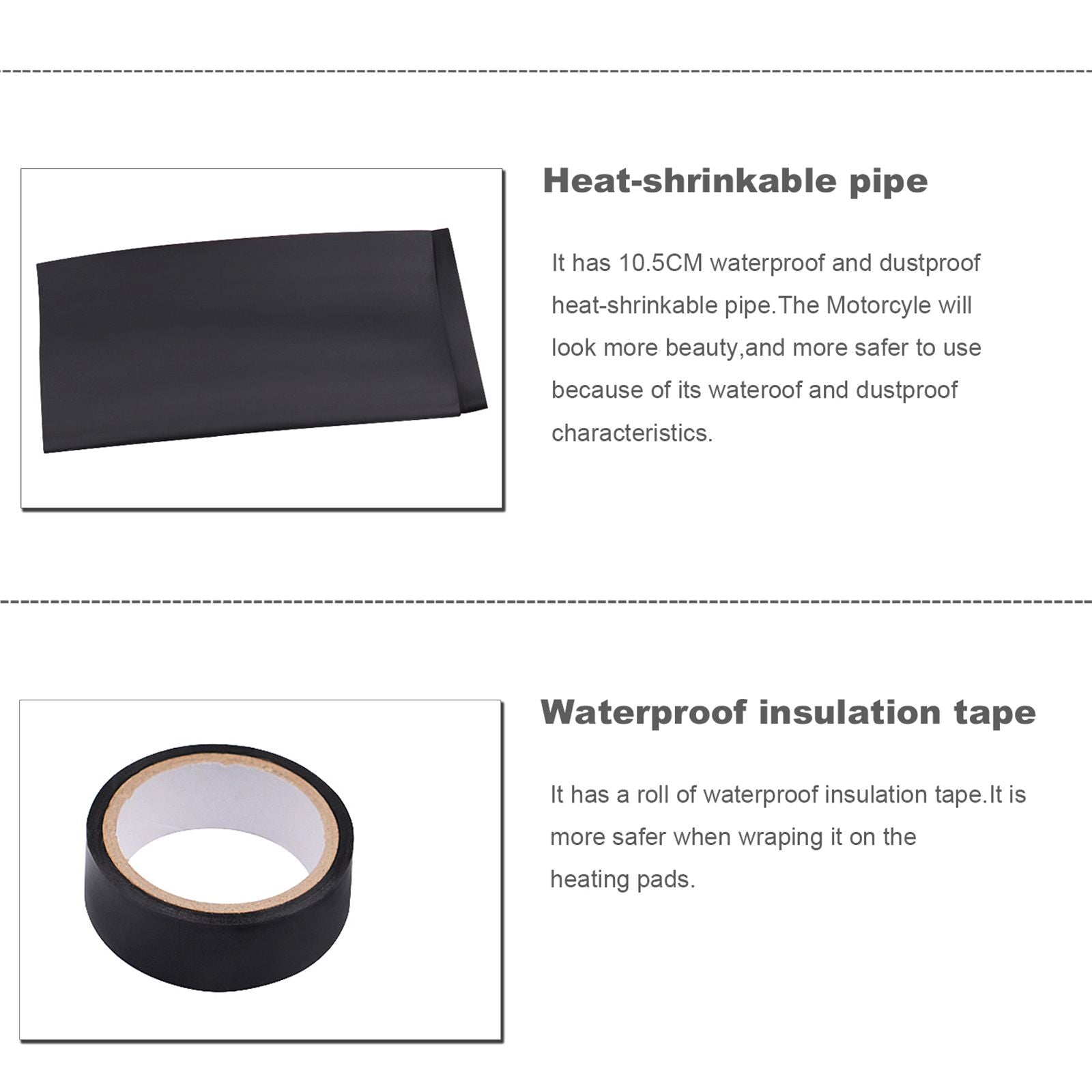 12V varmare uppvärmd styret krympbara varma greppstänger universal för motorcykel