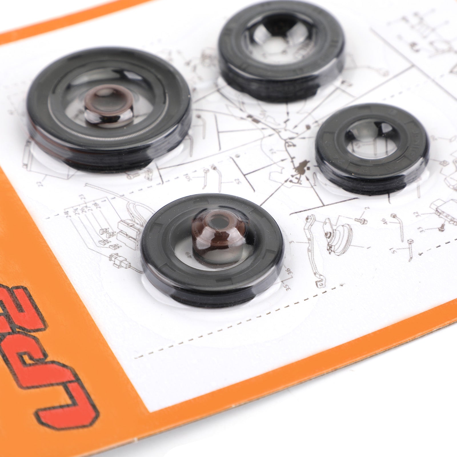 Honda XR 100 XR100 XR100R 1981-2003 Komplett motoroljeforseglings veivhus Kit