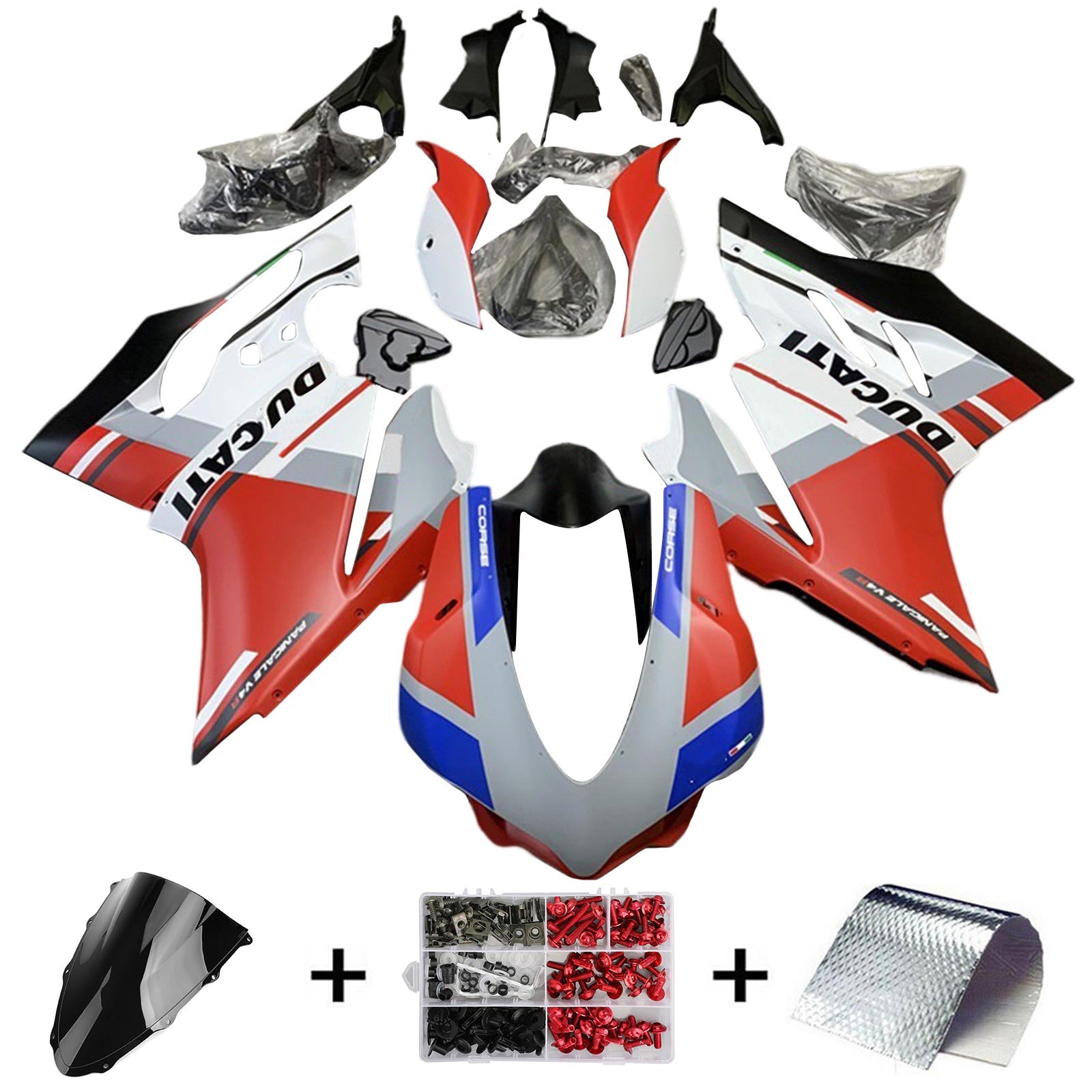 2015-2020 Ducati 1299 959 Kit Carénage Carrosserie Plastique ABS