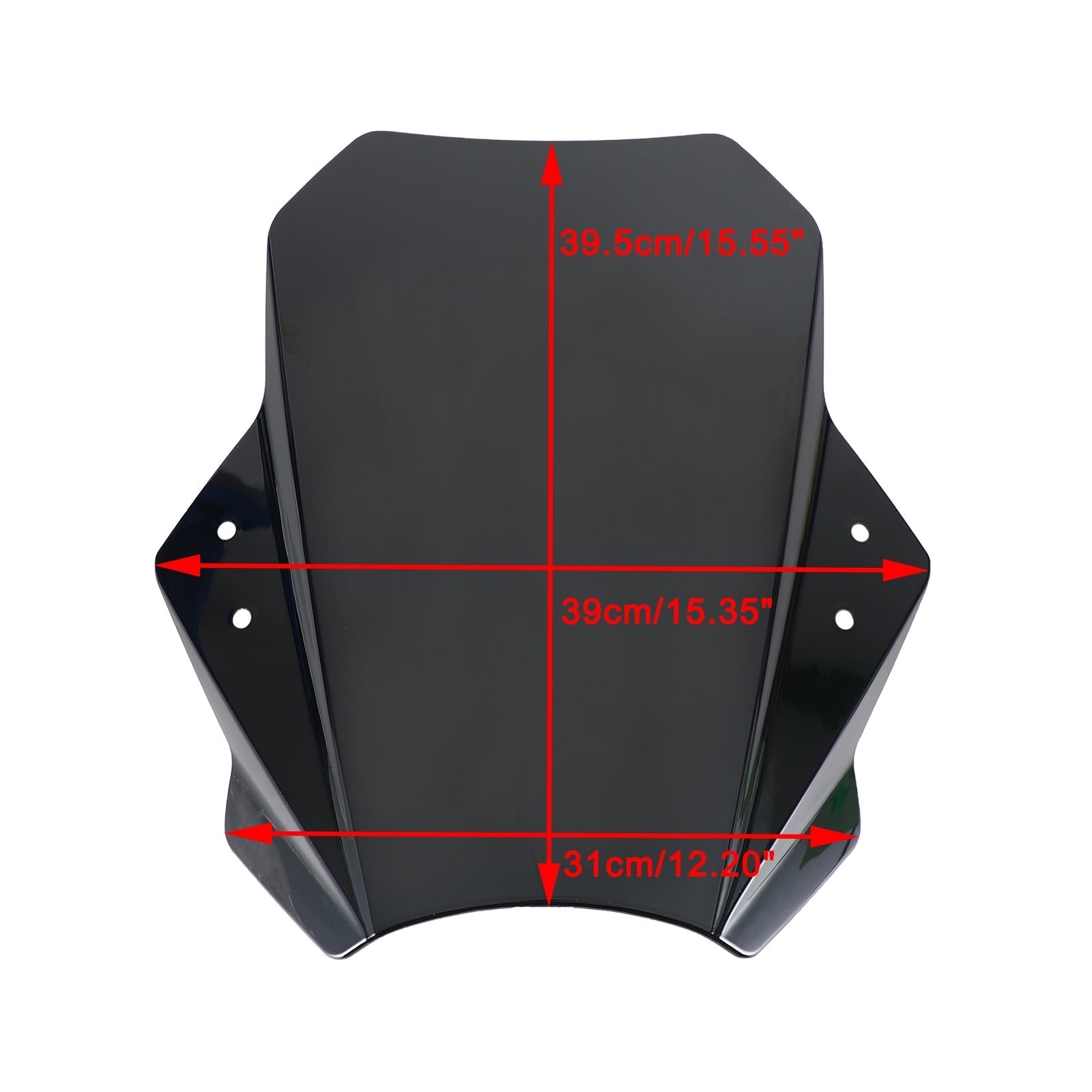 Univerzálny motocykel nastaviteľný veterný sklo 22 mm 28 mm riadidlá