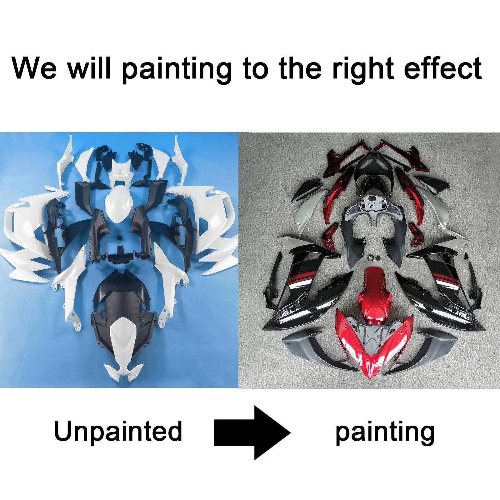 2020-2024 Kawasaki ER-6F Ninja650 injectiekuipset carrosserie ABS #101