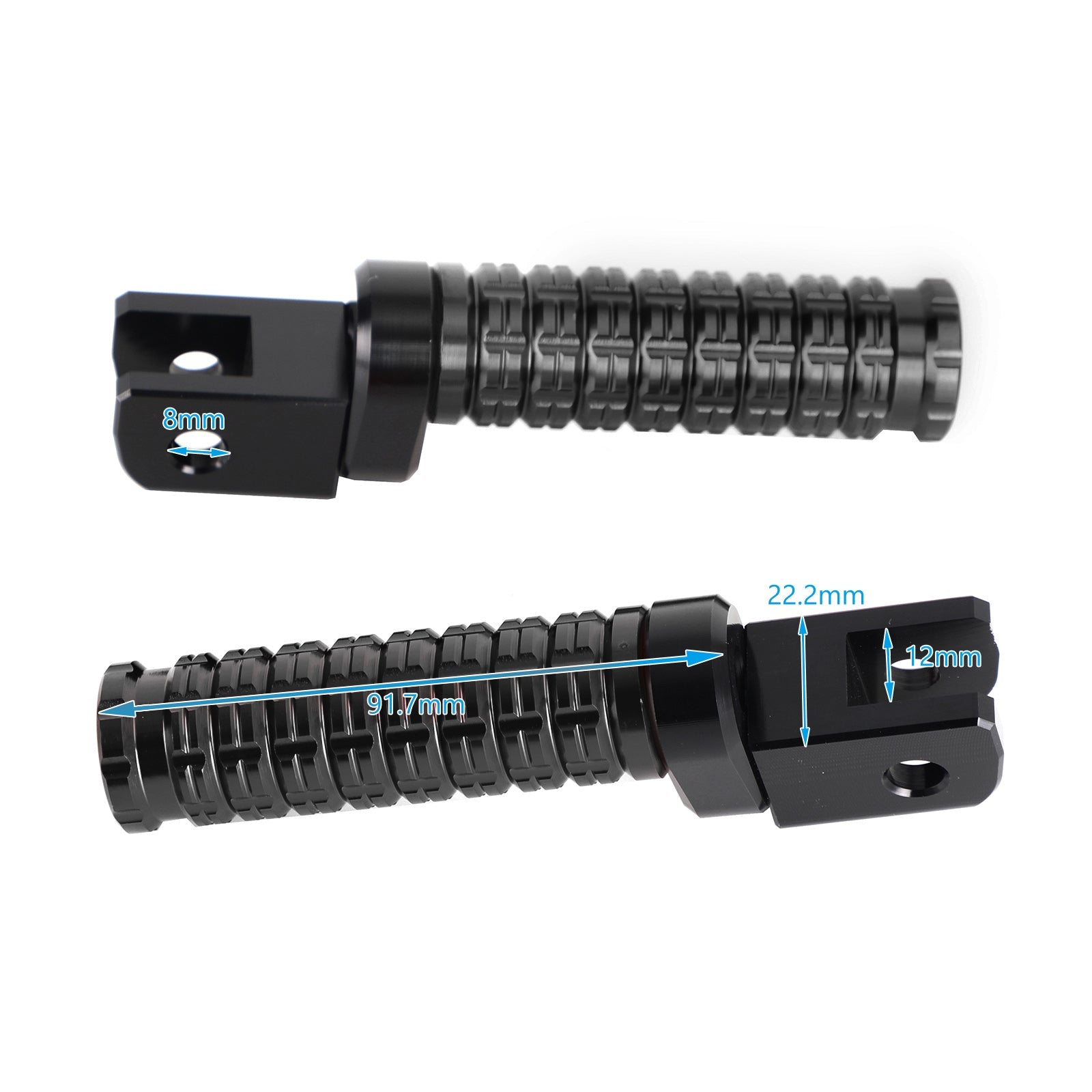 Front Footrests Foot Peg for Triumph Street Triple 765/R/S 1200 RR/RS 675/R/RX Generic