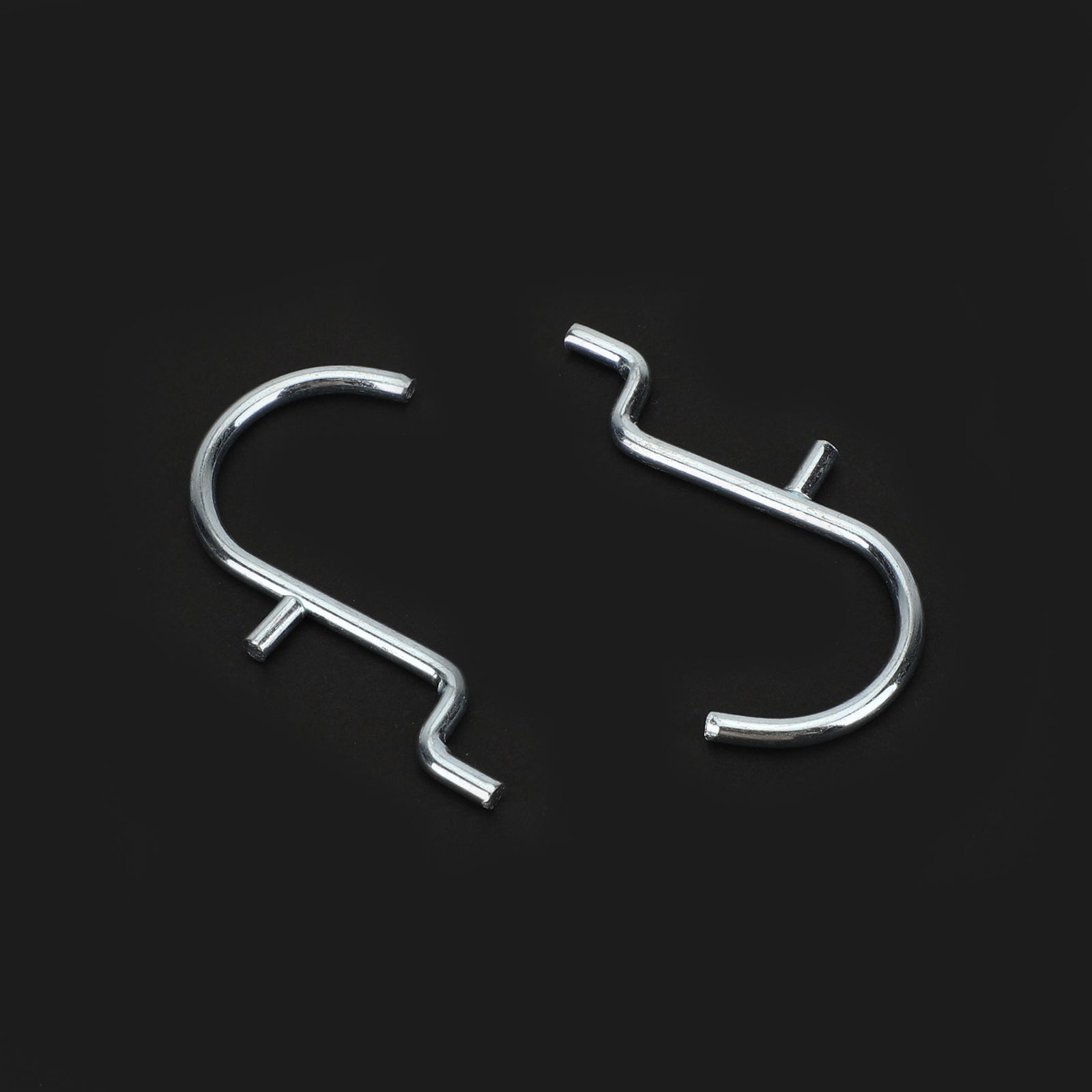 20-PAKNING 1" Jumbo 'J' metallpluggkroker for garasjehenger, 1/8 til 1/4 tommers stiftplate