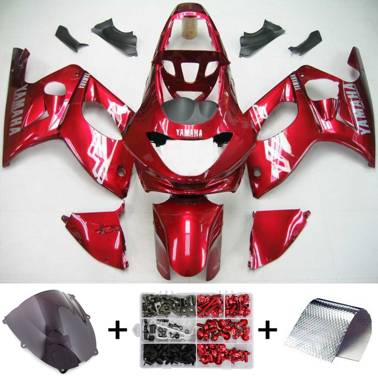 1996-2007 YAMAHA YZF 600R Thundercat Amotopart Injekcia Kit KODETING KODETWORT PLASTOVÁ ABS #110
