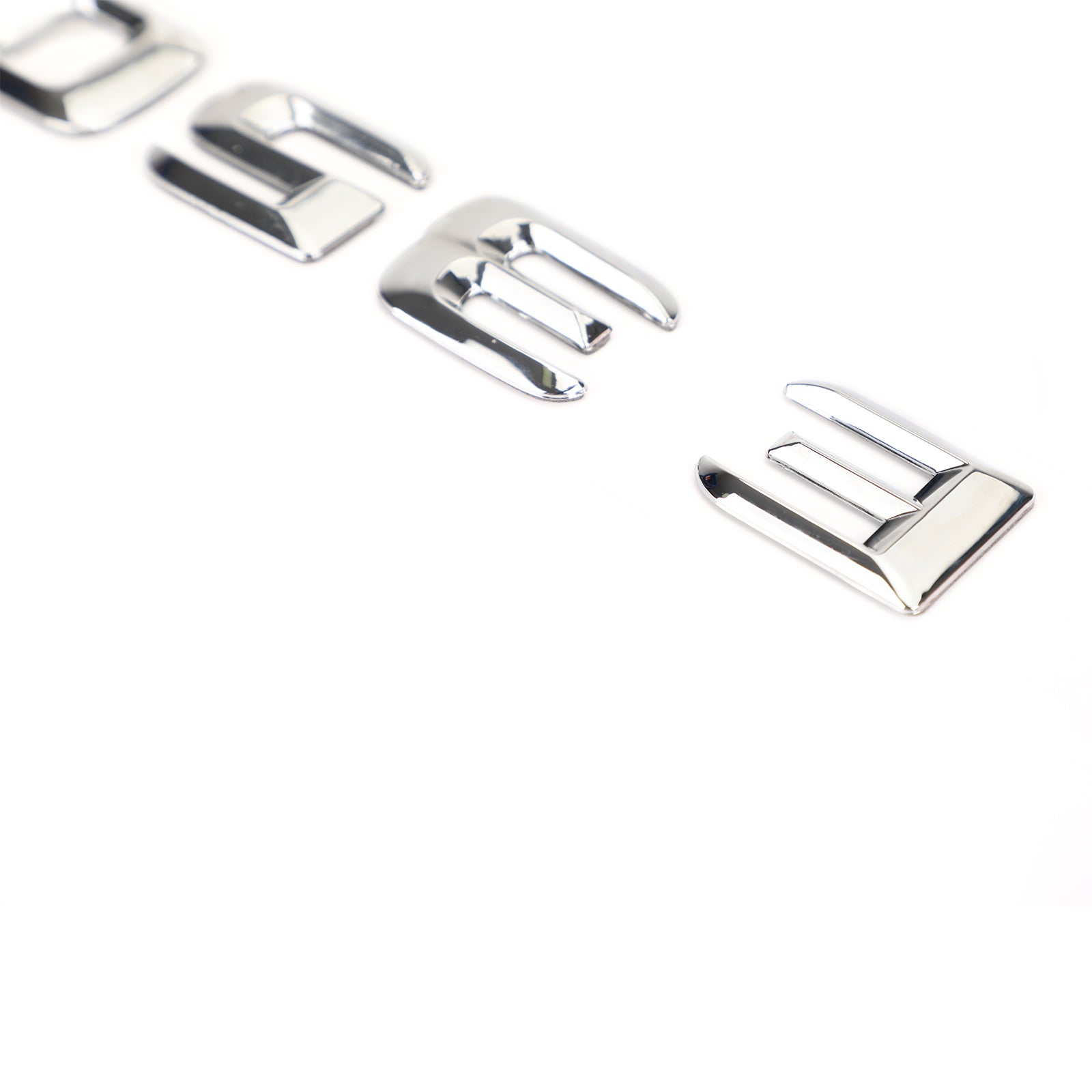 Badge emblème de coffre arrière, plaque signalétique, lettres et chiffres adaptés à Mercedes E350 chromé