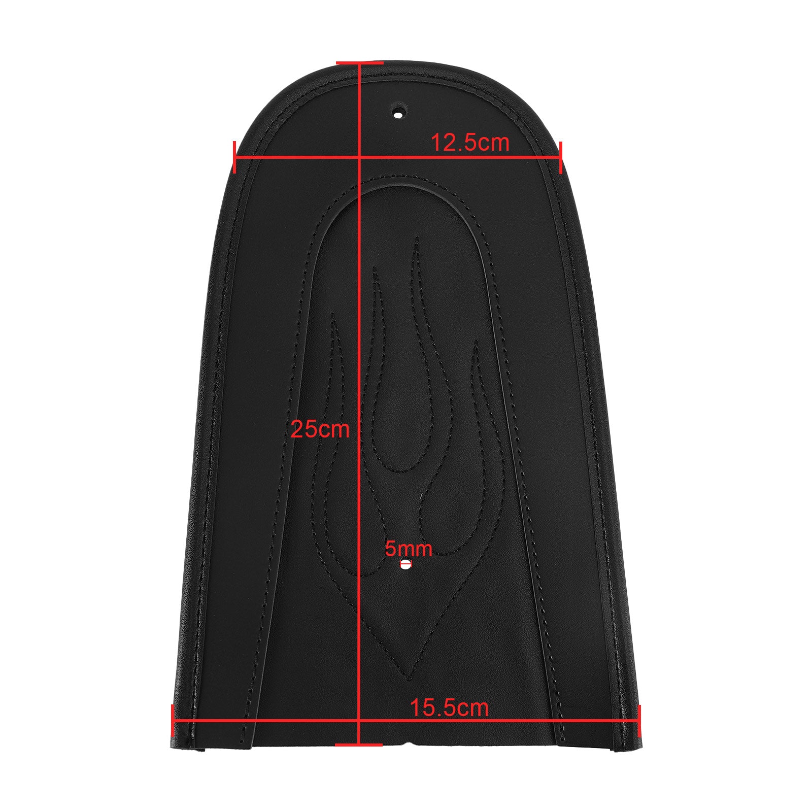 Areyourshop – bavoir de garde-boue arrière en cuir PU noir, point de flamme, siège Solo, pour Sportster 1200 883