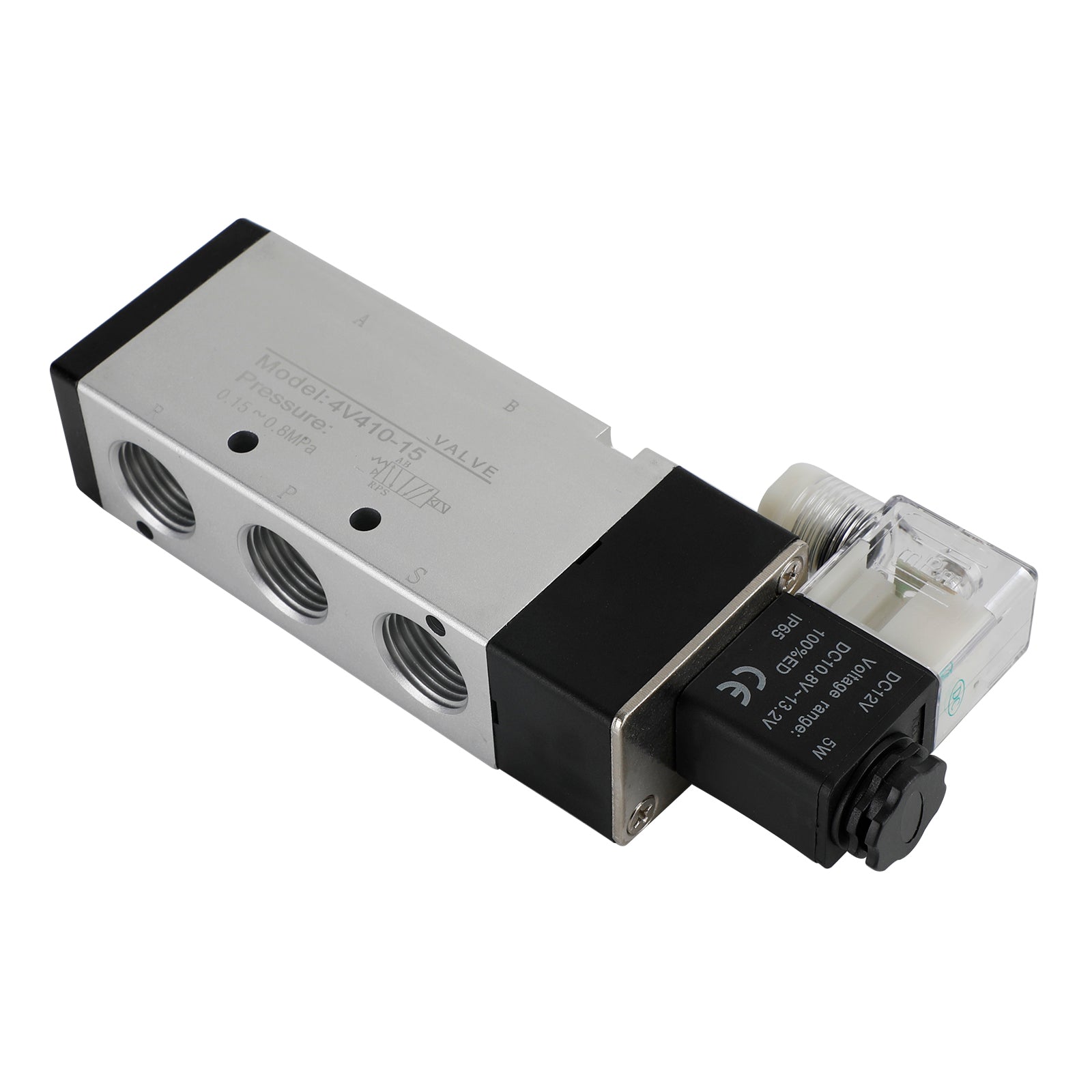 Pneumatische elektrische solenoïde luchtklep 4V310-10 DC 12V 2 posities 5-weg PT 1/2"