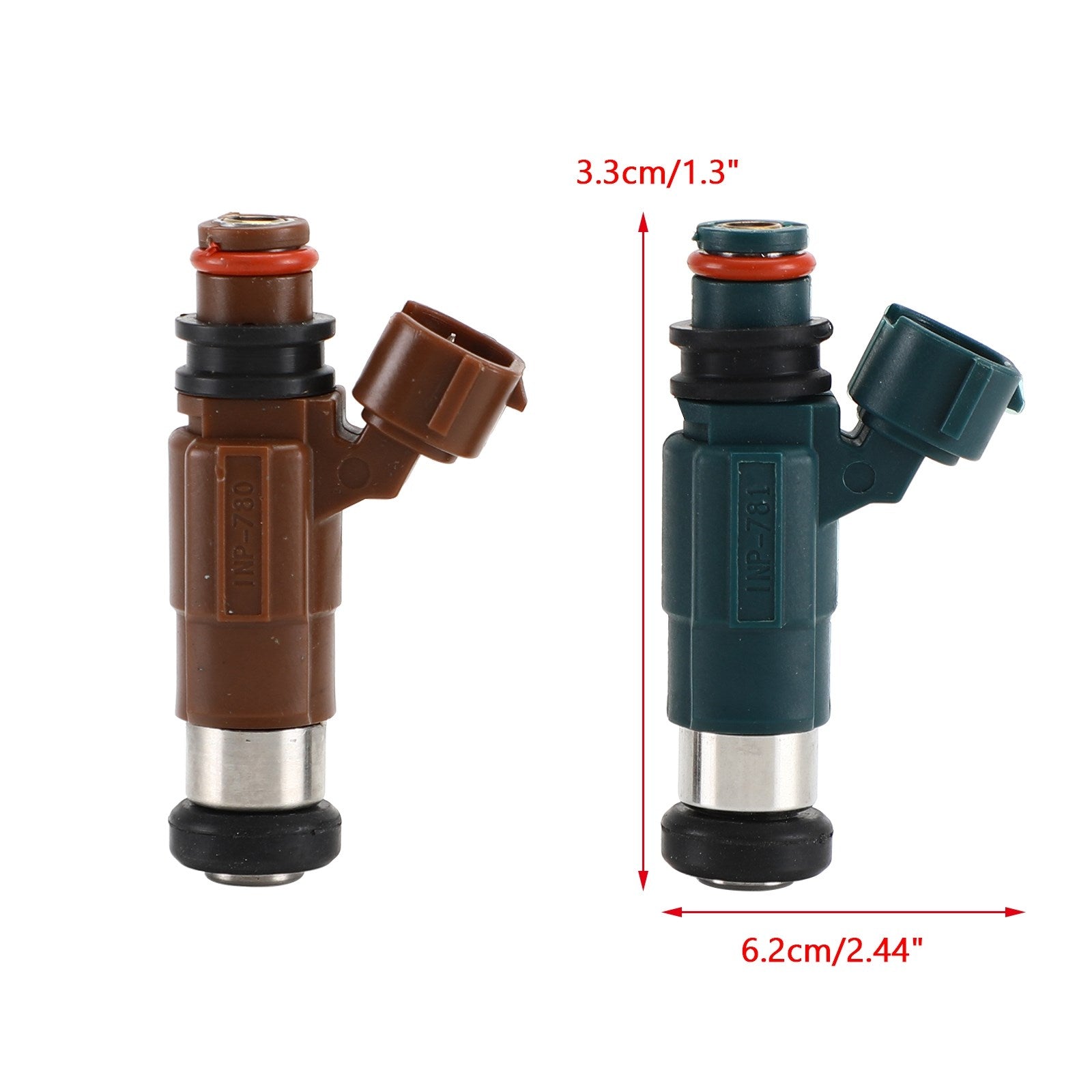 4 inyectores de combustible INP780 & INP781 compatible con Mazda Protege 1.8/2.0L 1999-2002 842-12285