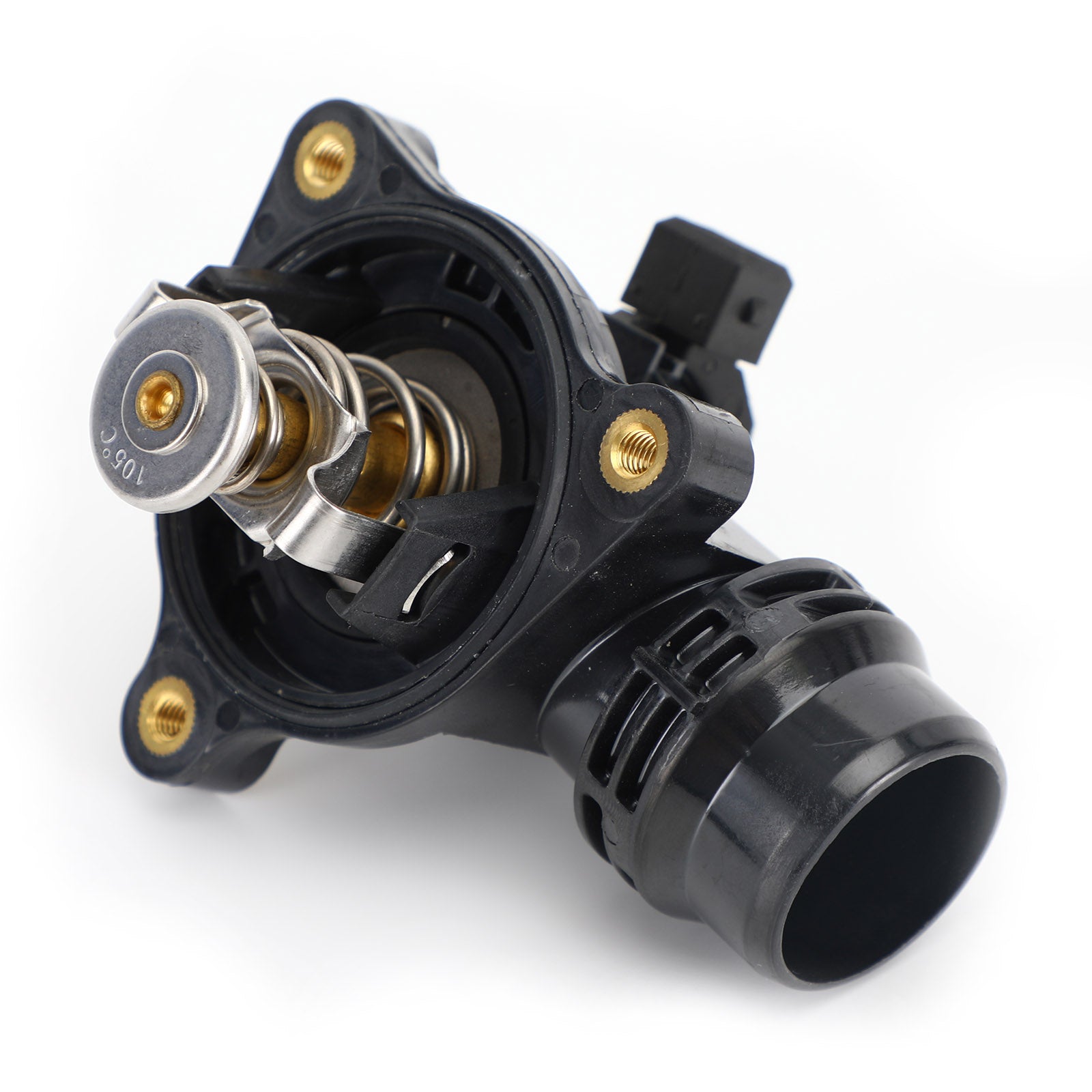 BMW E82 E46 E84 E87 E83 E85 E90 E91 Coolant Thermostat 105掳C w/ Gasket