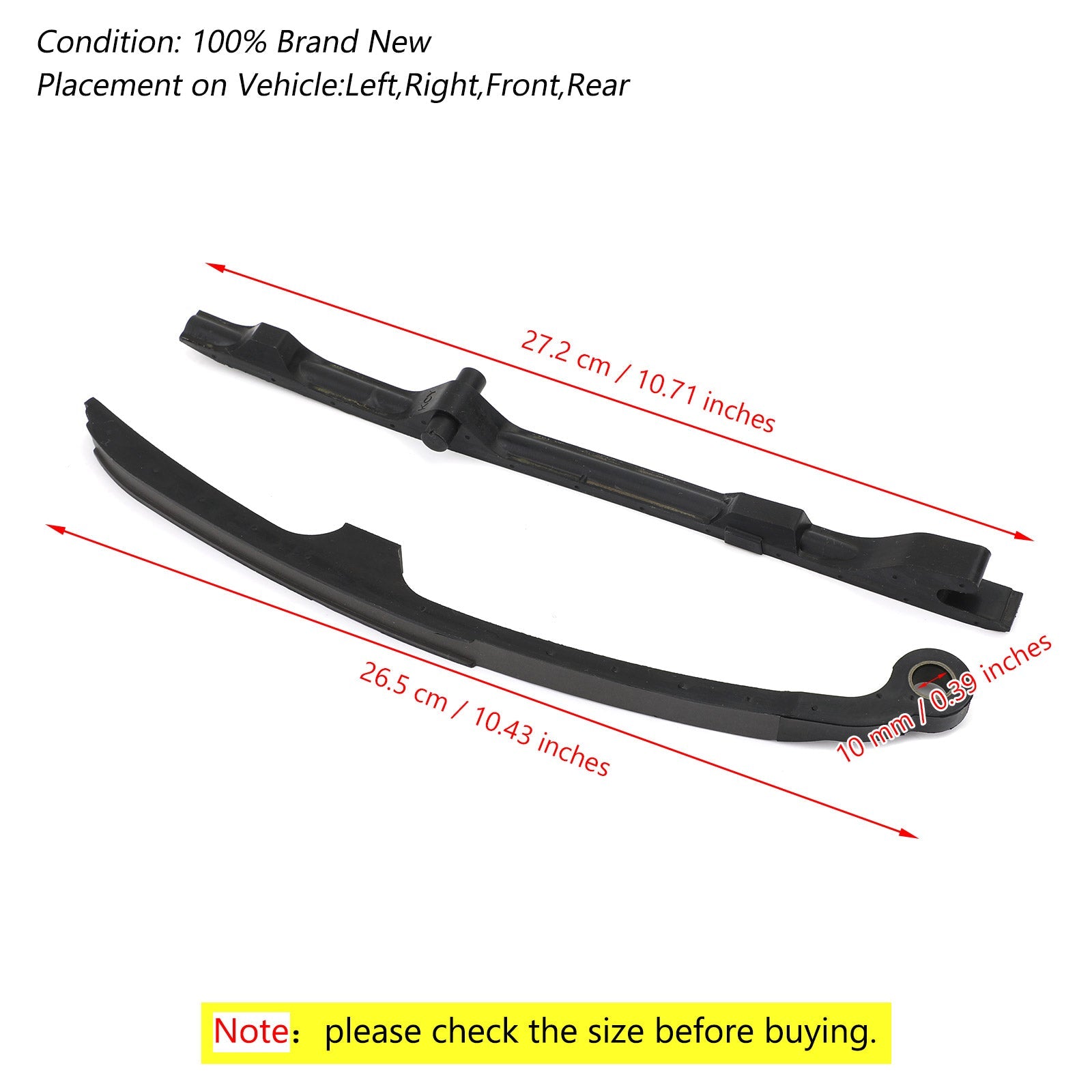 Guides de chaîne de distribution à came pour Honda TRX400EX TRX400 TRX 400EX 400 EX XR400R XR400 générique