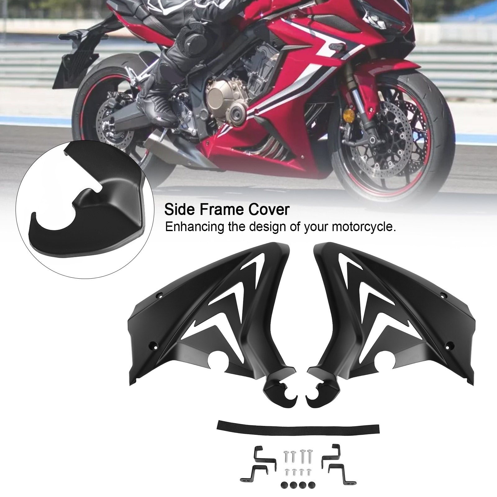 Sidorramskyddspaneler mässor Cowls för Honda CBR650R 2019 2020 2021 Generic