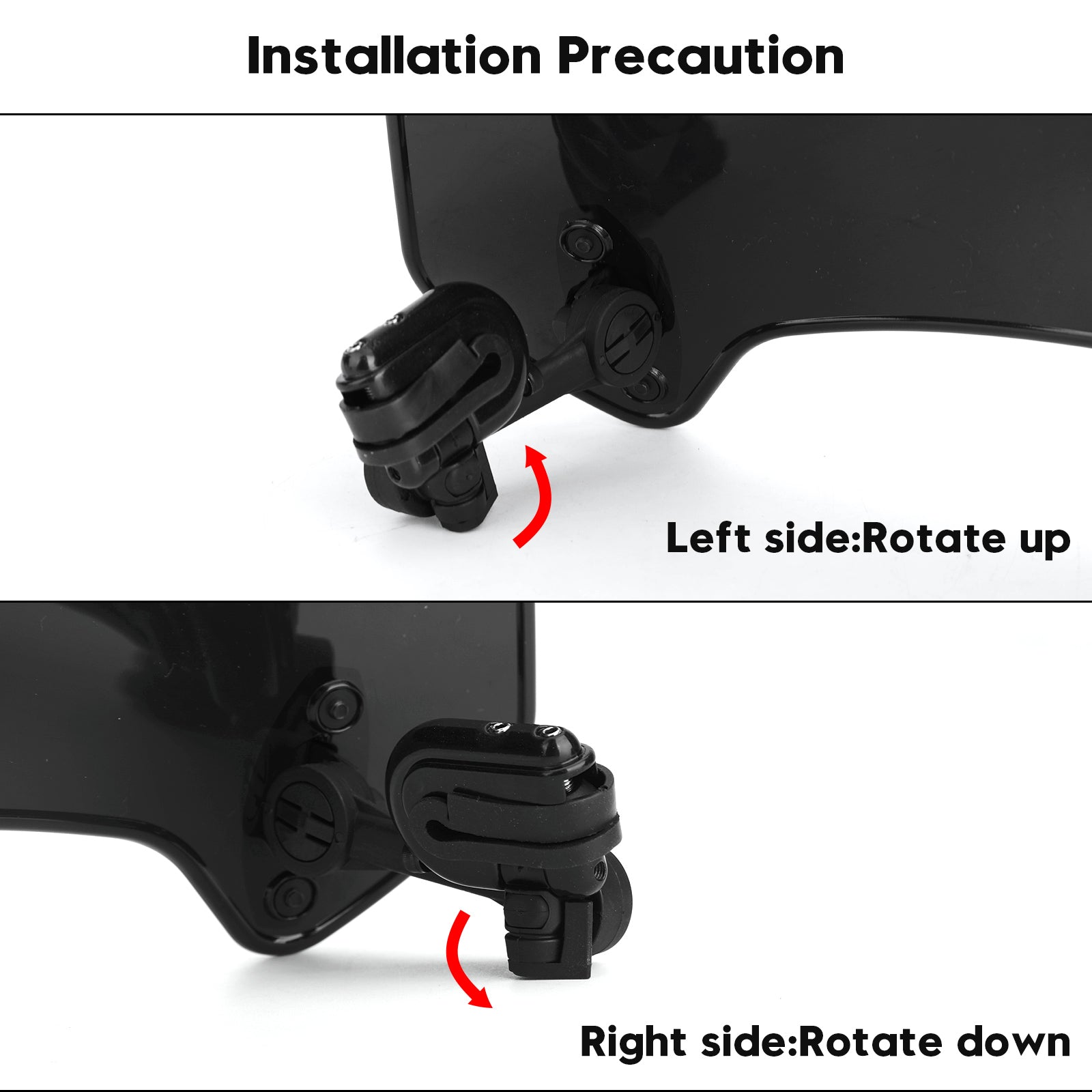 Extension de pare-brise à Clip réglable pour moto, déflecteur de vent