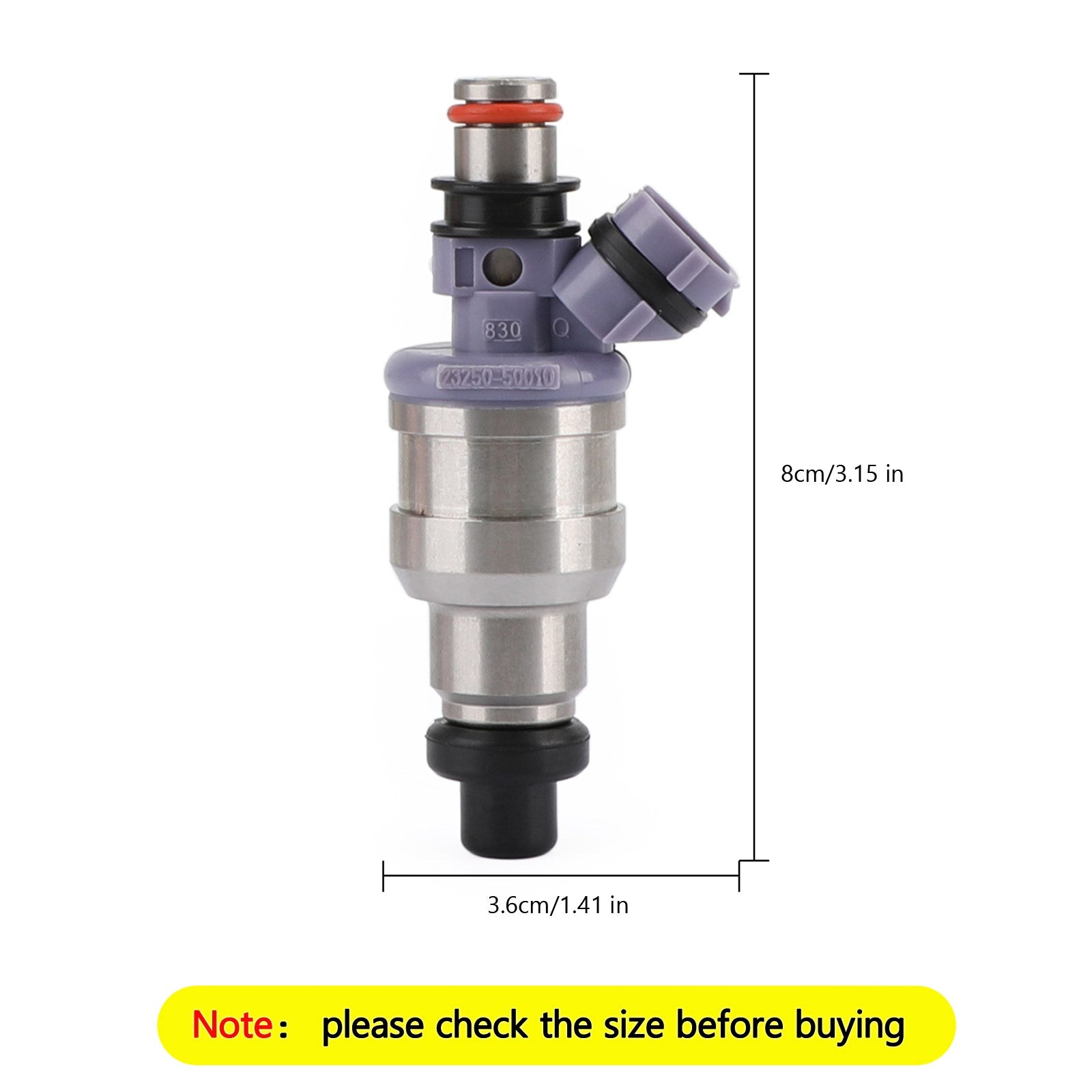 1pcs drivstoffinjektorer 23250-50010 FIT 1990-1992 Lexus LS400 4.0L V8 Generisk