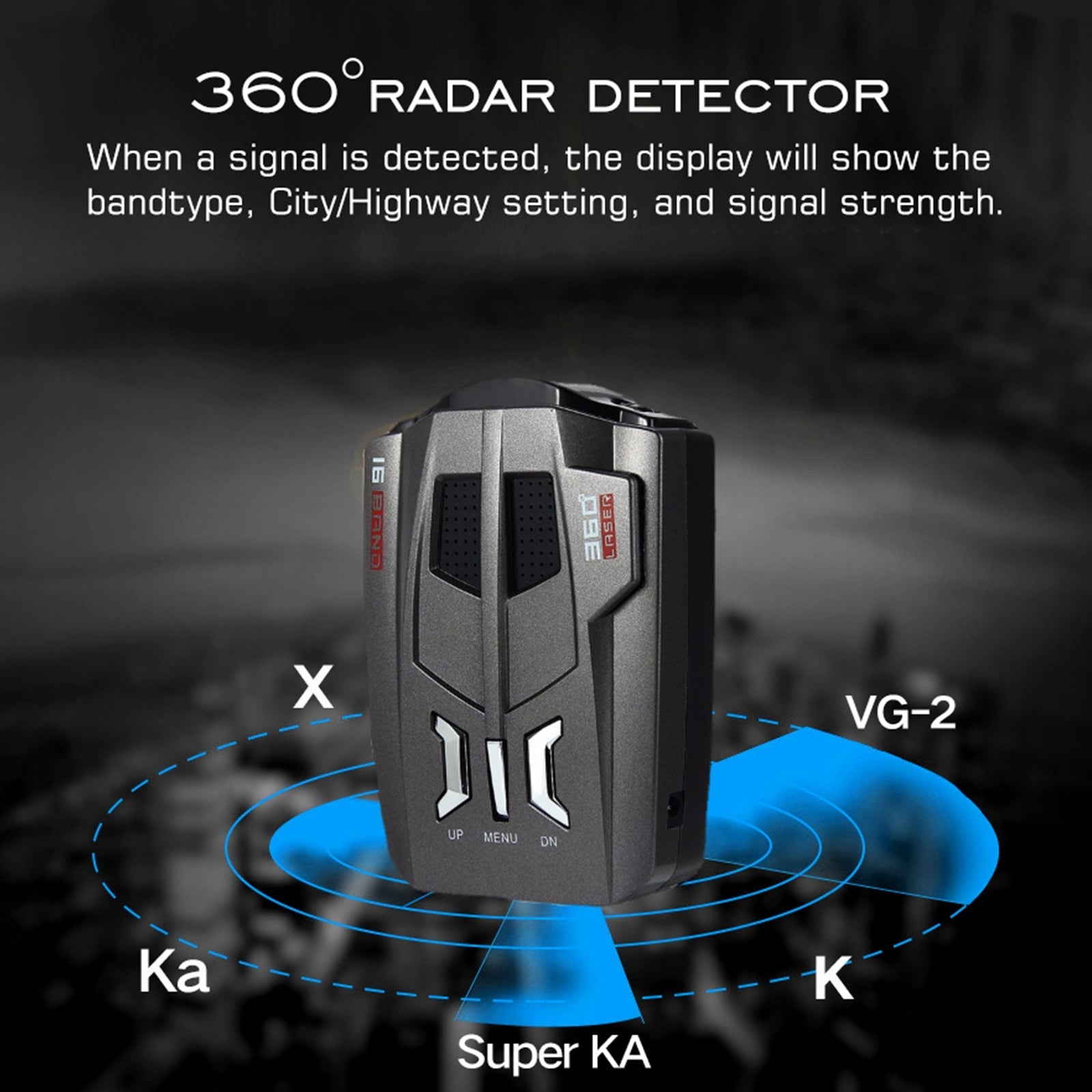 V9 Perro electrónico Detector de radar para coche Radar móvil Medición de velocidad Perro electrónico
