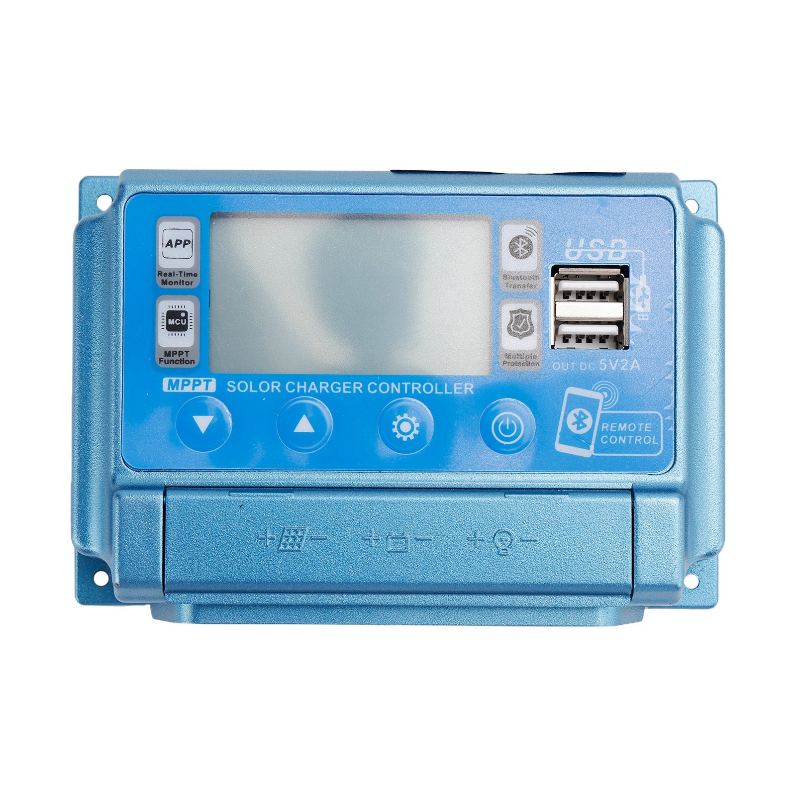 30A/40A/50A/60A MPPT Bluetooth APP contrôleur de Charge solaire chargeur 12V-60V or