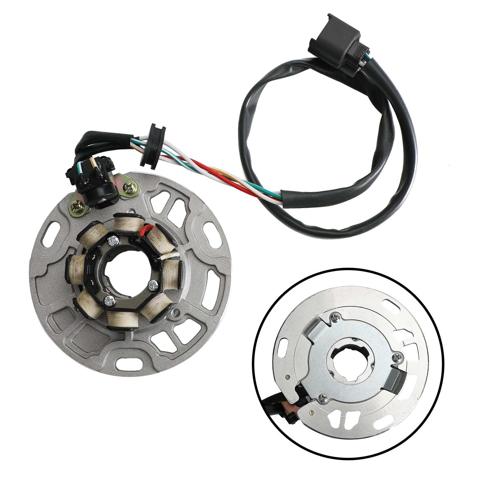 Conjunto da base do gerador do estator para Kawasaki KX125 KX 125 L 2001-2002 21003-1365 Genérico