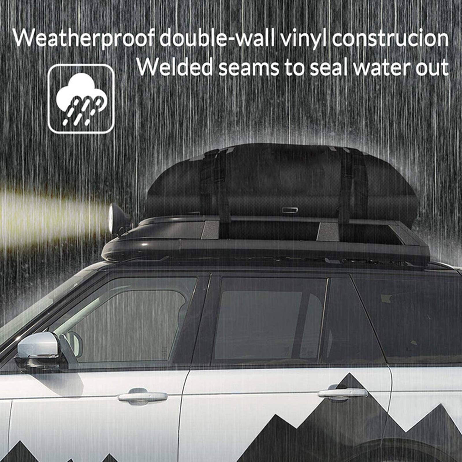 Bolsa impermeable para techo de coche, bolsa de carga, almacenamiento de equipaje, cubo, viaje