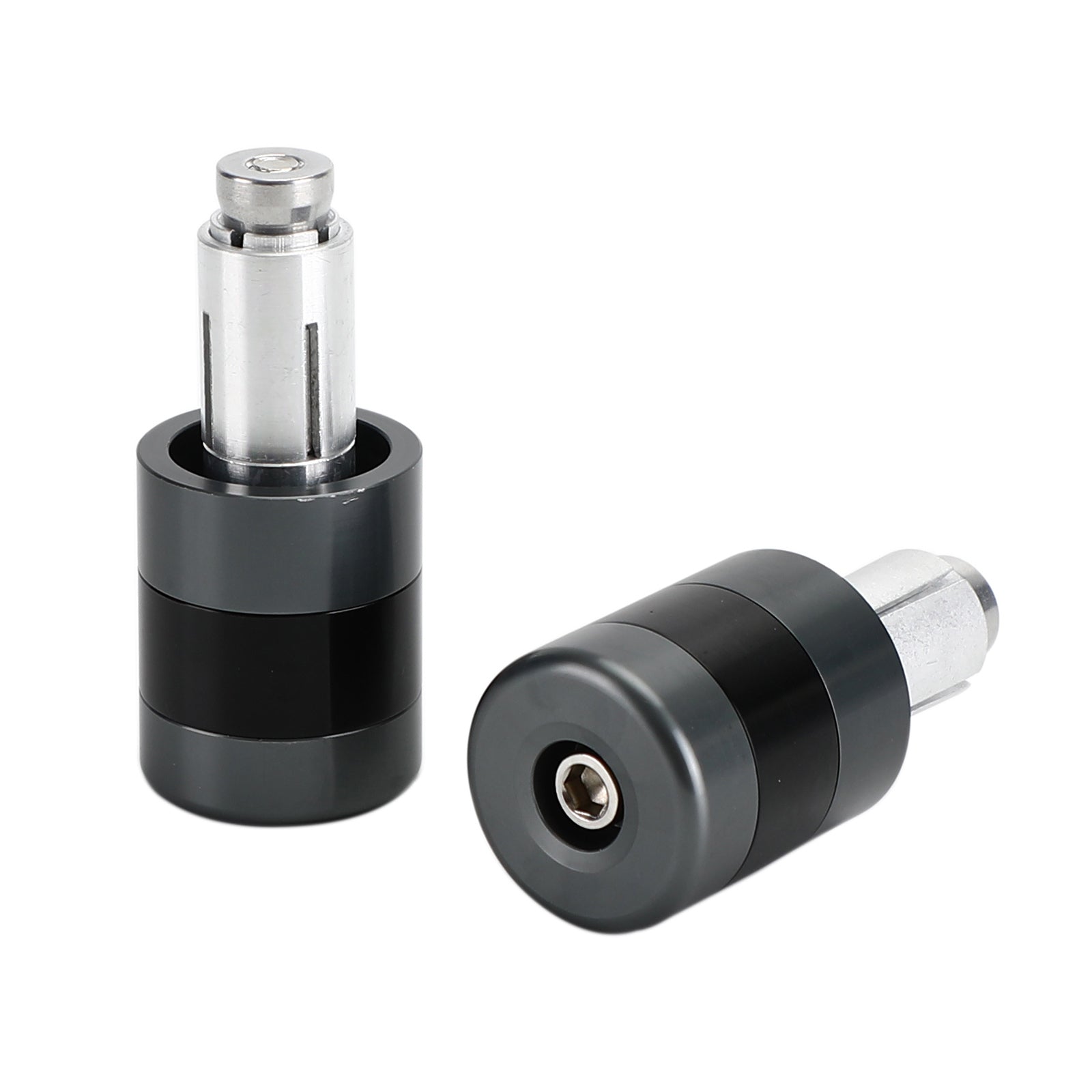 Anti-vibratie 7/8" 22mm Stuur Eindkap M6/M8 Zwart/Titanium Gewichtsschuifregelaar Verlagend Generiek