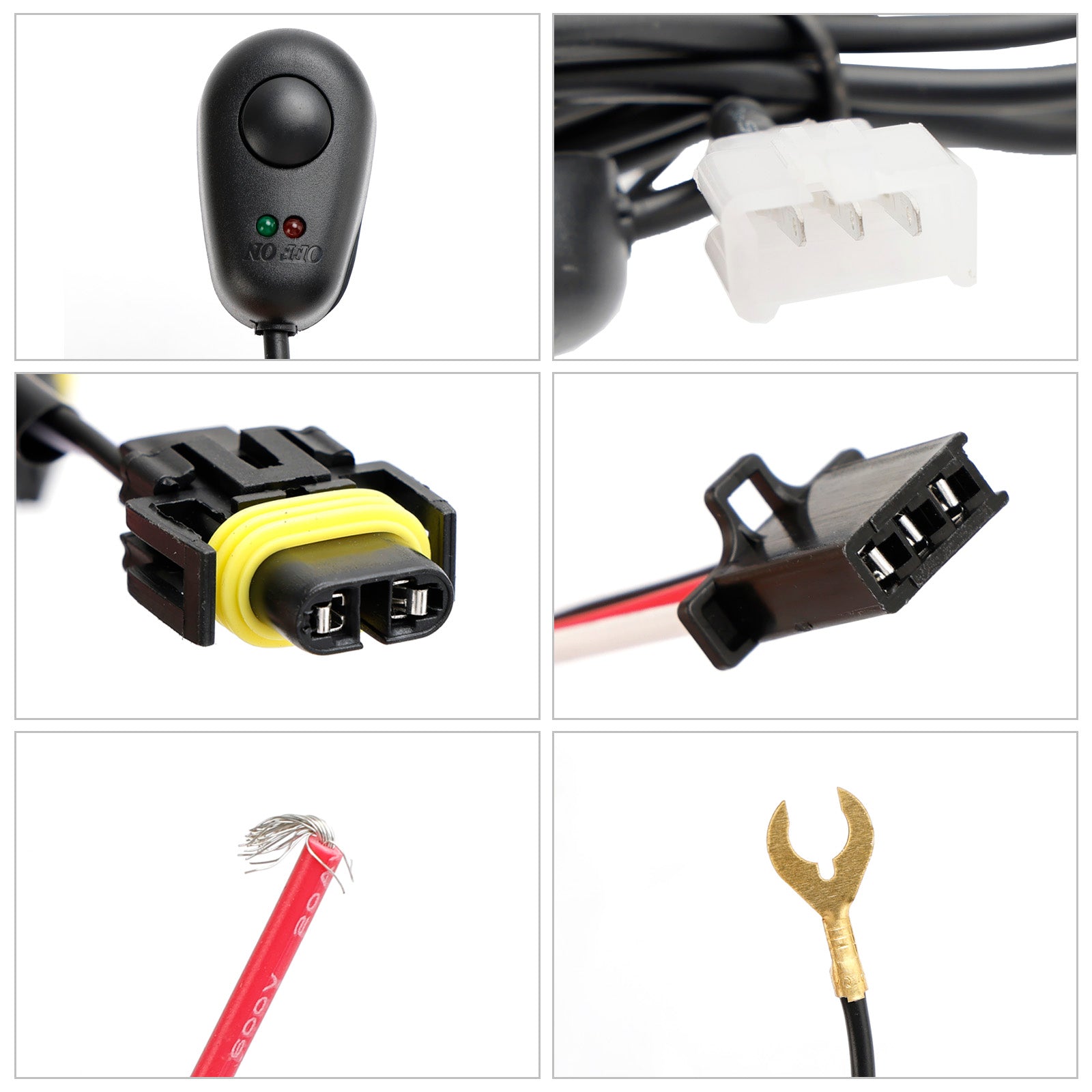 Chevrolet Colorado 2023 2024 Främre stötfångare LED -dimljus + täckning + trådsele