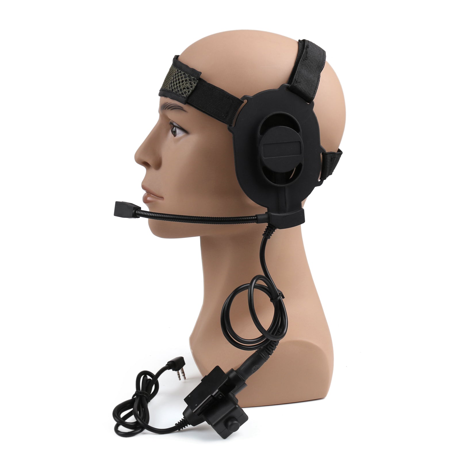 1x HD01 Z Tactical Bowman Elite II-headset U94PTT voor Kenwood Radio Walkie-Talkie