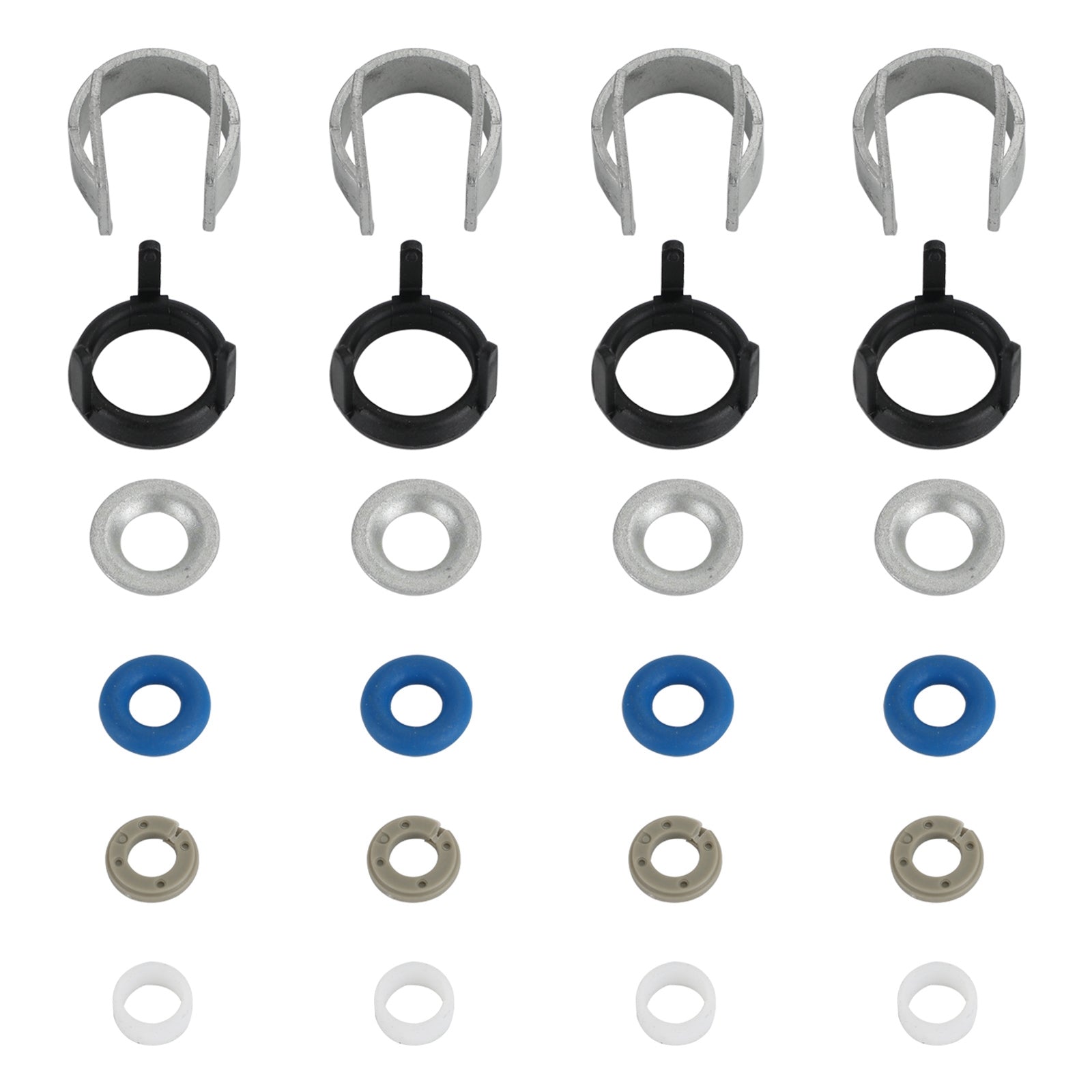 Audi A3 A4 A5 A7 Volkswagen Jetta GTI 4st Bränsleinsprutare o-ring tätningar reparationssatser generiska