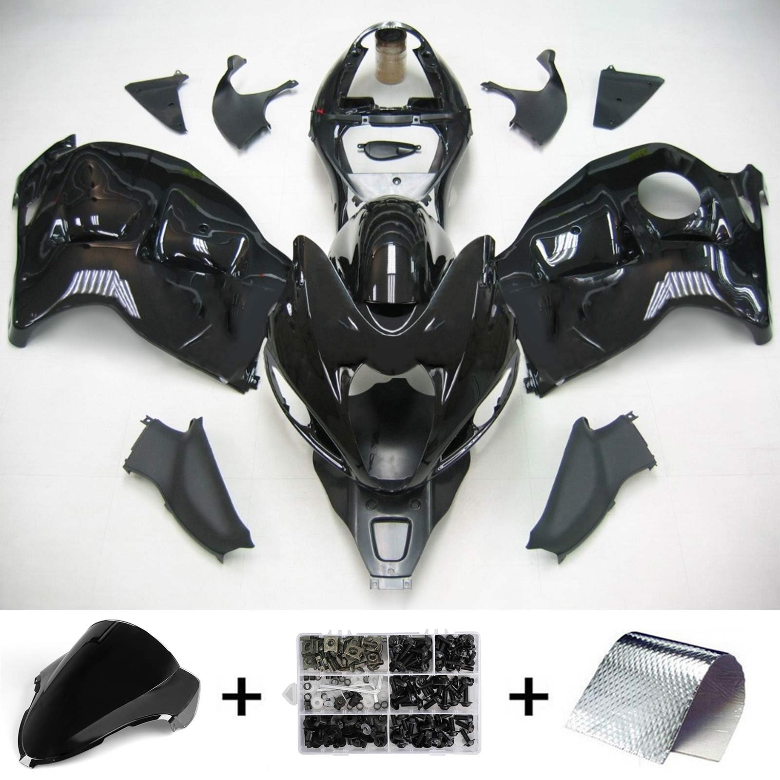 1999-2007 Suzuki Hayabusa GSX1300 Amotopart vstrekovacia kapotážová súprava karosérií Plast ABS #102