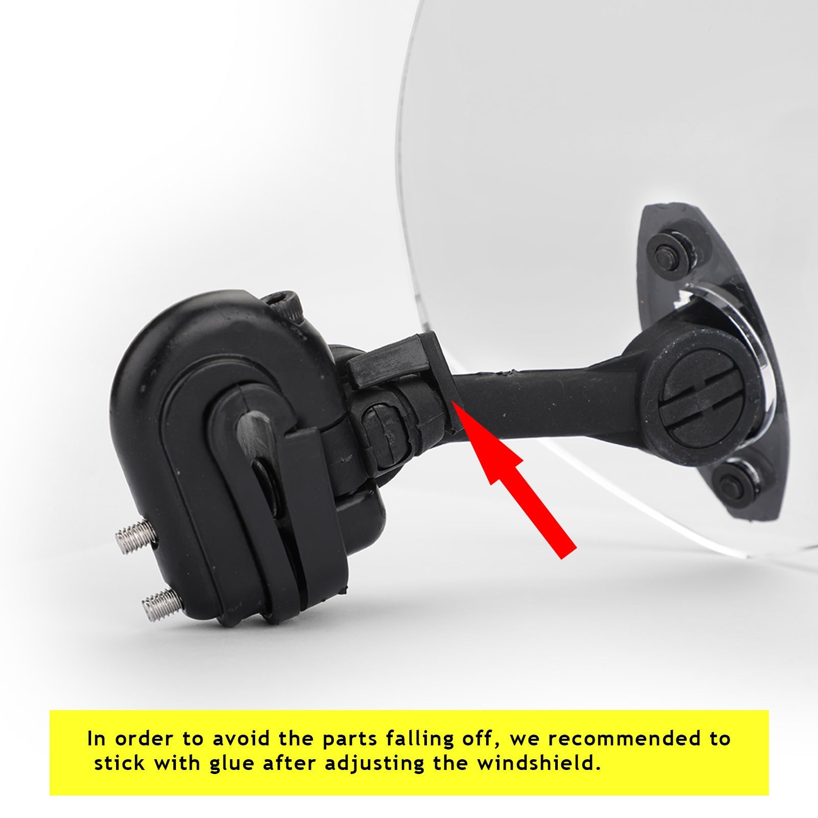 Extension de pare-brise à Clip réglable pour moto, déflecteur de vent