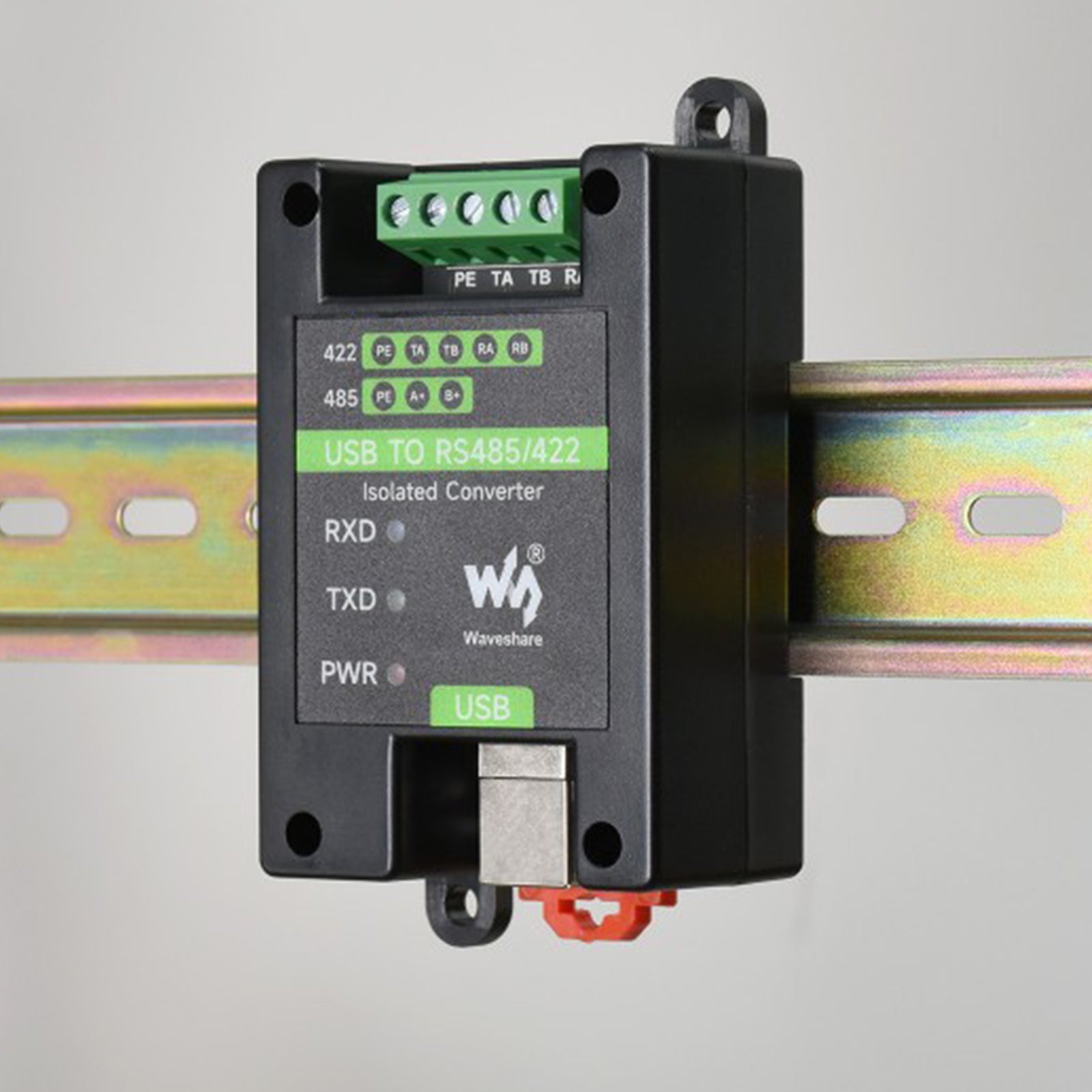 Geïsoleerde USB-naar-RS485/RS422-converter van industriële kwaliteit met meerdere beveiligingscircuits