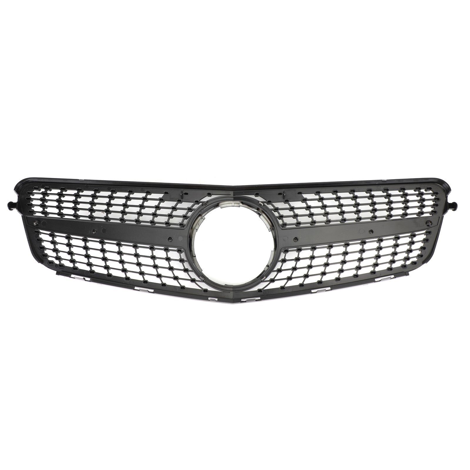 Benz Classe C 2008-2014 W204 Grille de calandre avant chromée noire diamantée générique pour C180/C200/C230/C250/C280/C300/C350