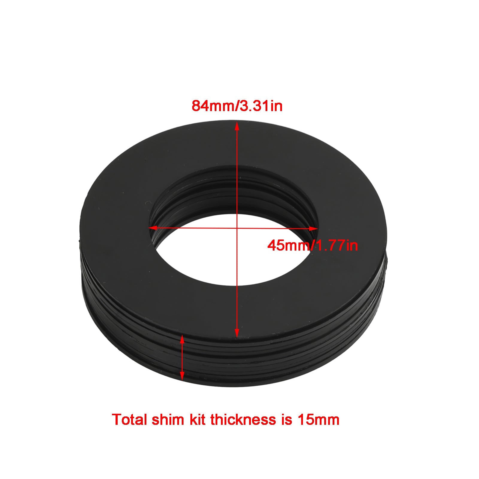 Kit de cales de goupille de seau d'excavatrice de 45MM pour le chat de direction de dérapage Bobcat Deere Komatsu