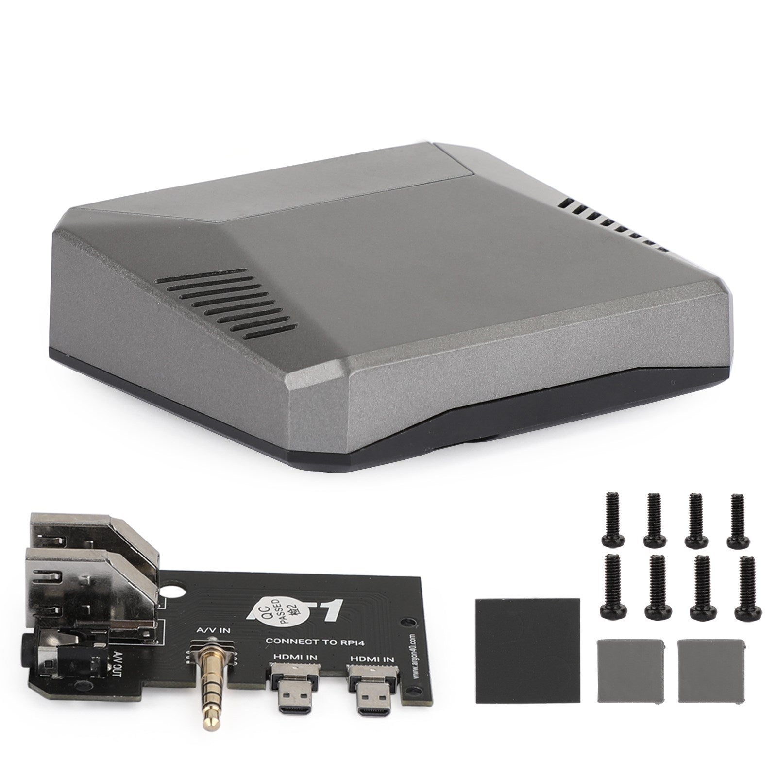 Caja de aluminio 2021 para Raspberry Pi 4 con botón de encendido seguro para Argon One