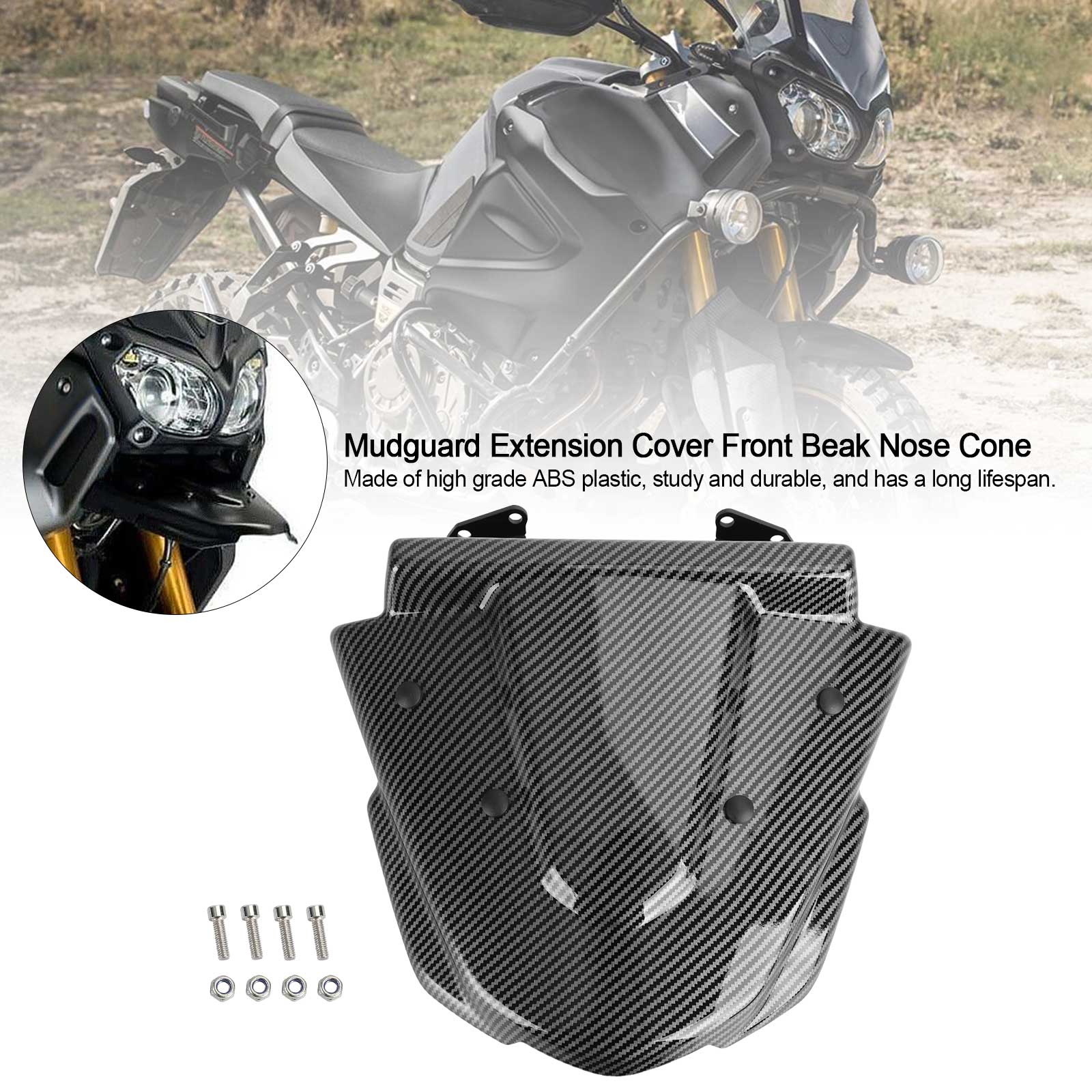 Mudguard Extension Cover Front näde näskotte för Yamaha XT1200Z 2014-2021