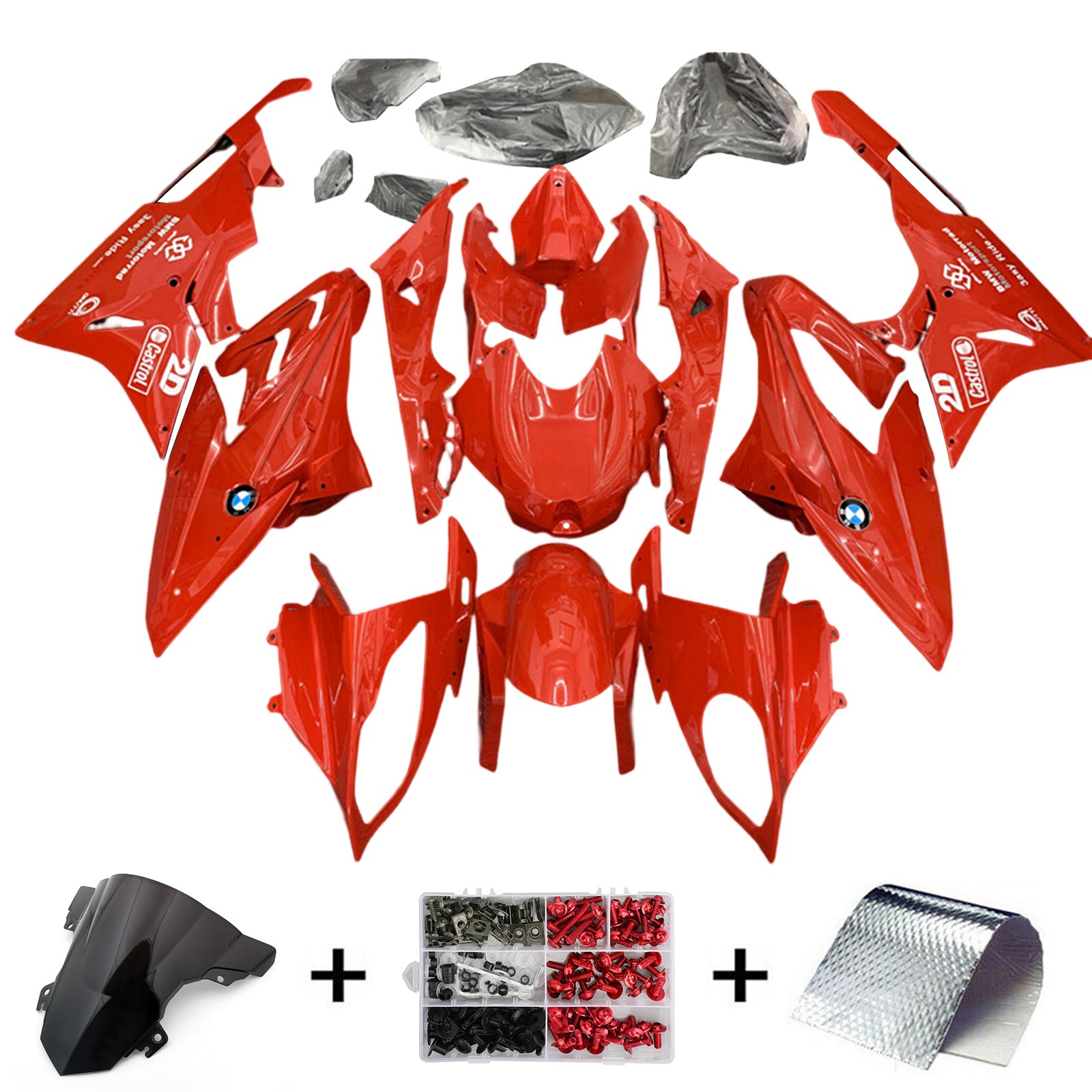 2017-2018 BMW S1000RR Kit de carénage Kit de carrosserie en plastique