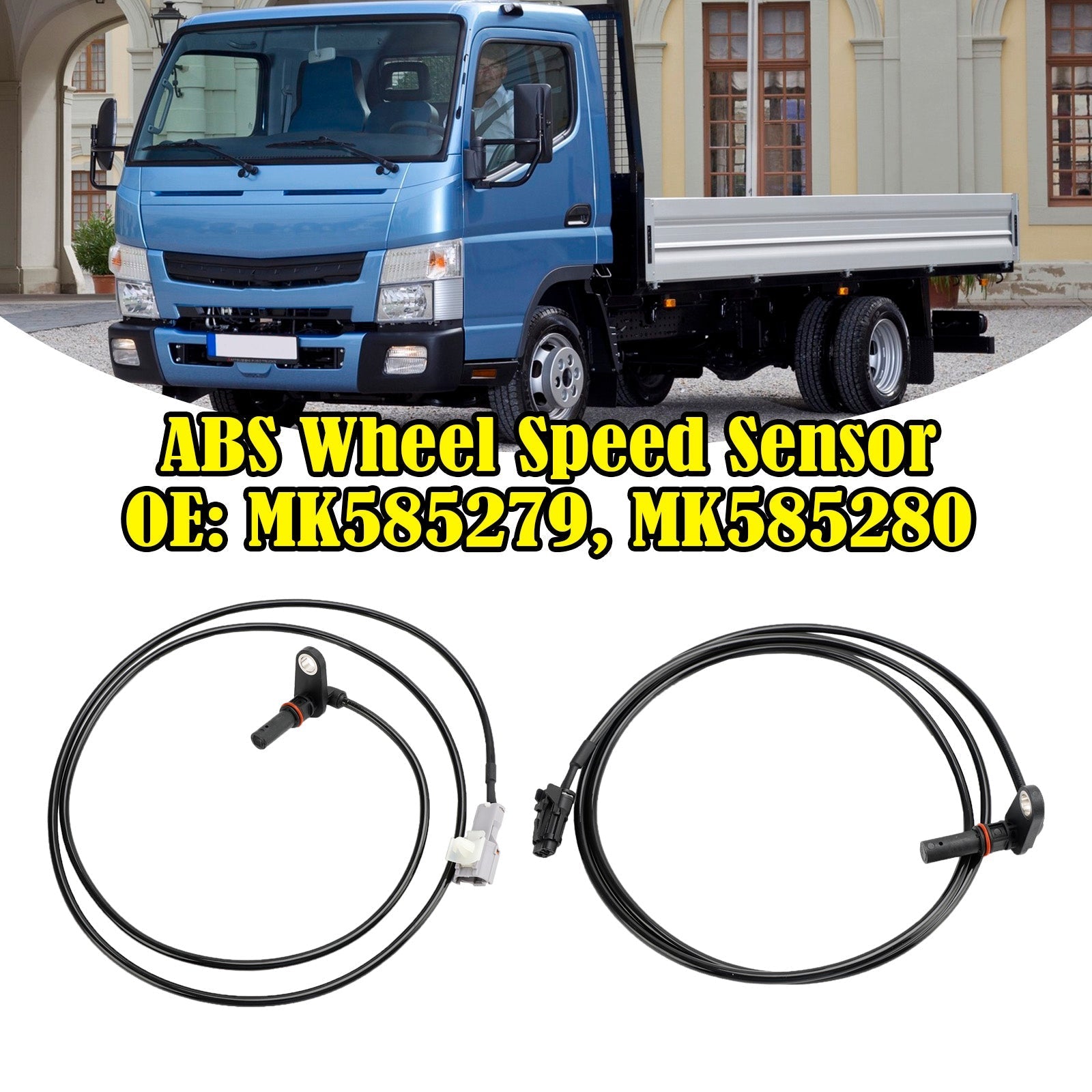 2 pièces arrière gauche & Capteur de vitesse de roue ABS droit pour Mitsubishi Fuso Canter 3.0