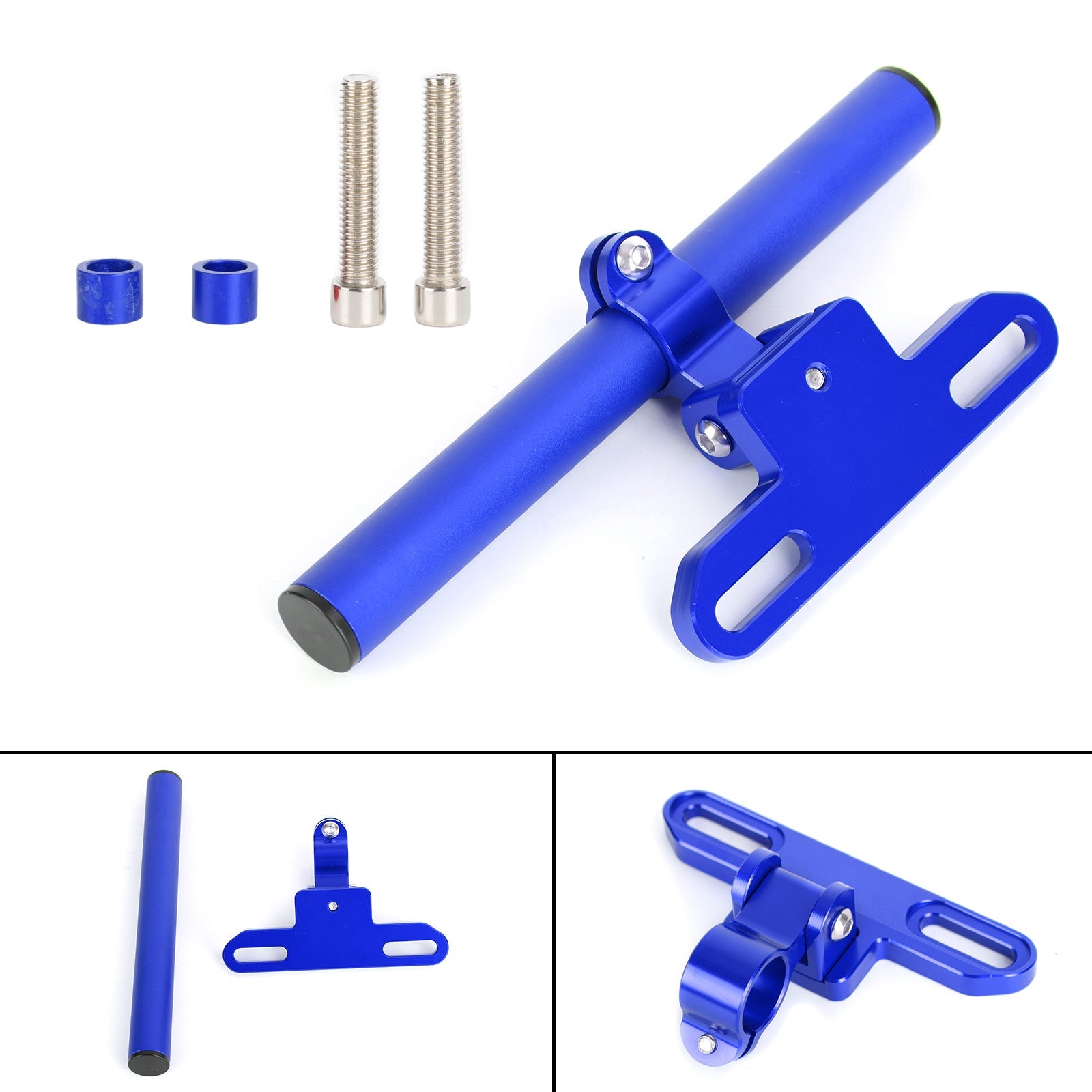 Soporte De Navegación Para Teléfono Soporte De Extensión Gps 22 Mm Para Motocicleta Moto Plata Genérico