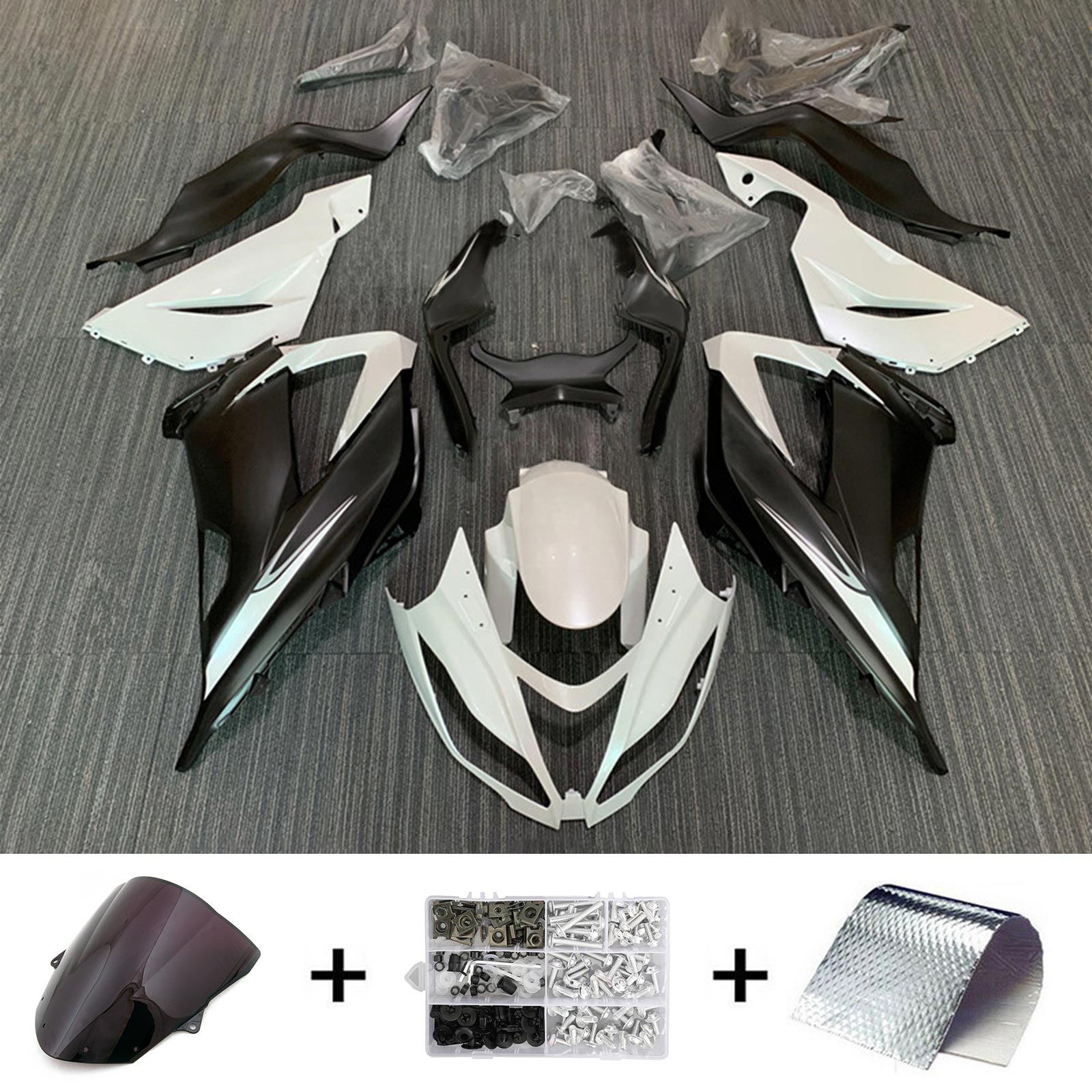 2013-2018 Kawasaki ZX6R 636 Kit de carénage carrosserie plastique ABS