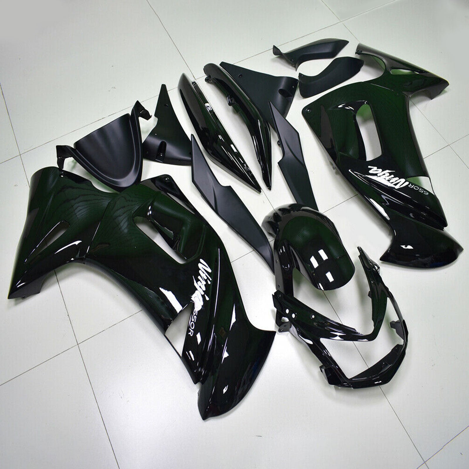 2006-2008 Kawasaki Ninja 650 ER-6F EX650 Kit de carenado Plástico 02# Genérico