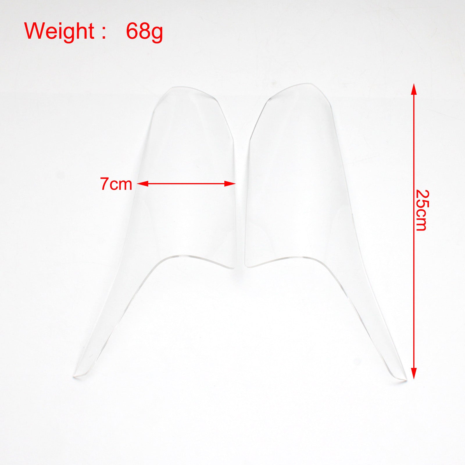 Voorlamp Lens Koplamp Lens Bescherming Fit Voor Honda Cbr650R 2019-2021 Rook Generiek