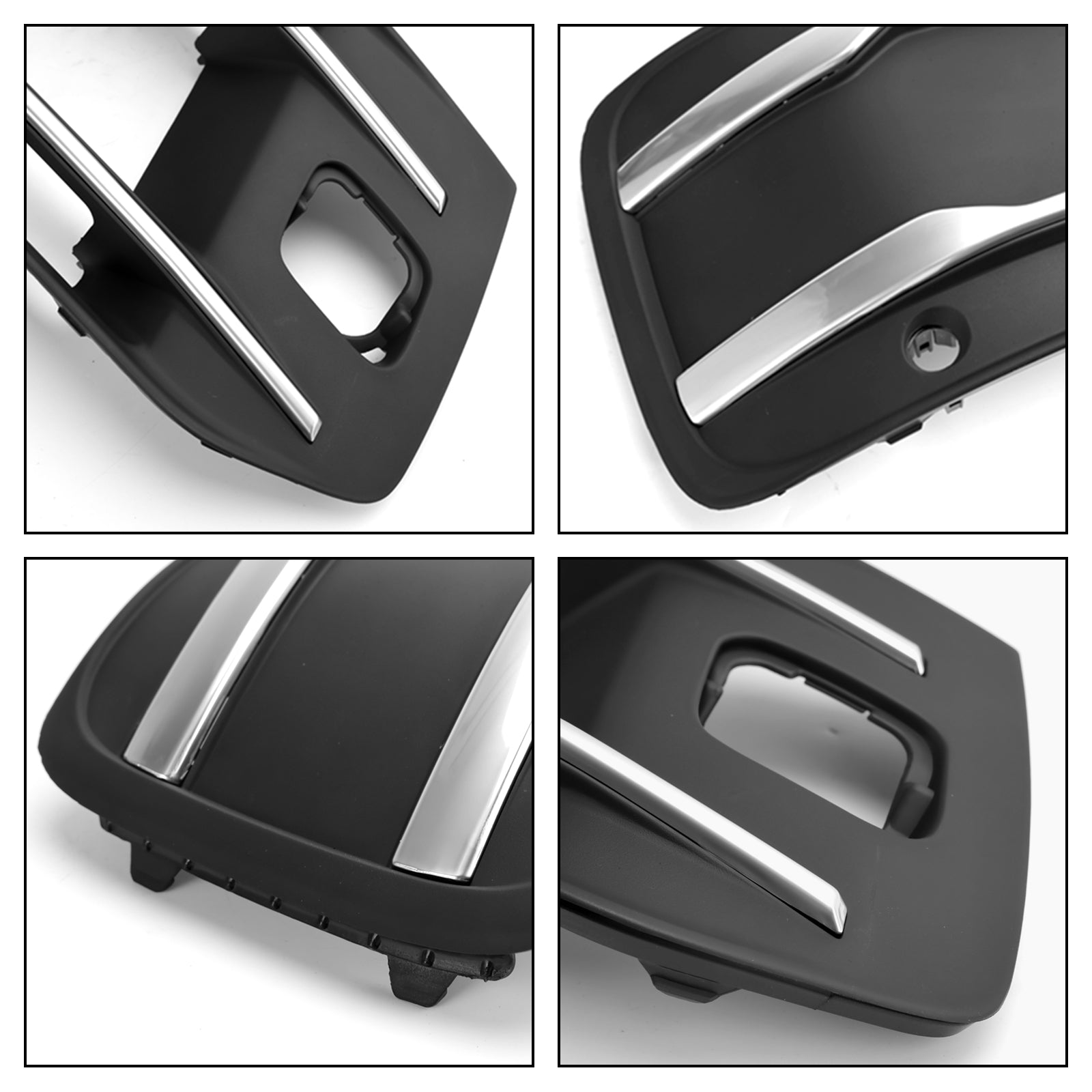 Audi Q7 2016-2019 Couverture de pare-chocs avant Grille de phare antibrouillard Lunette Insert Grill