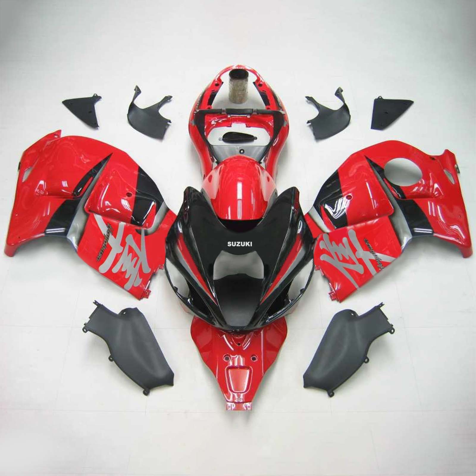 1999-2007 Suzuki Hayabusa GSX1300 Amotopart Kit de carénage d'injection carrosserie plastique ABS #127