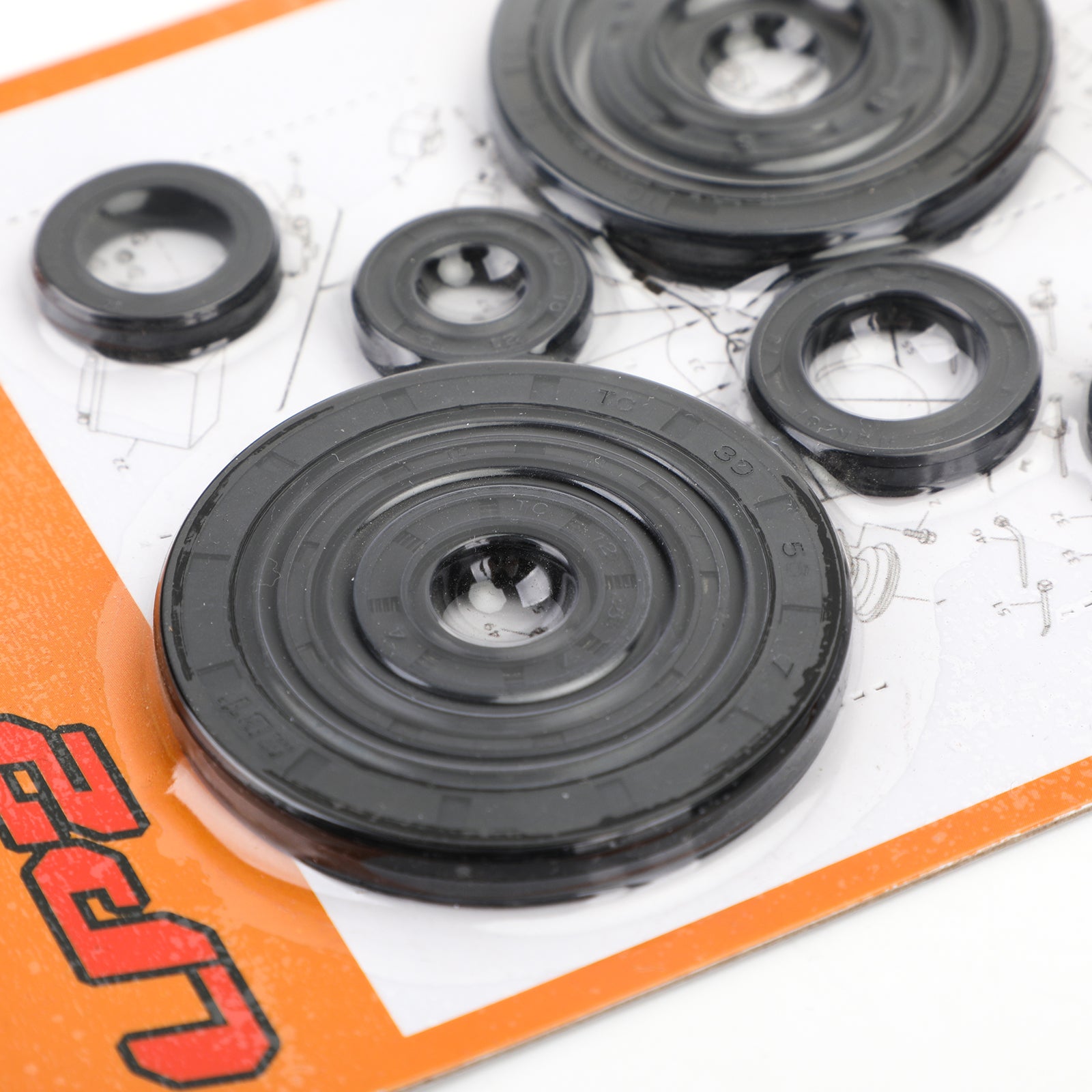 10st-motoroljetätningssats för Honda CRF250R 2004-2009 CRF250X 2004-2017 Generisk