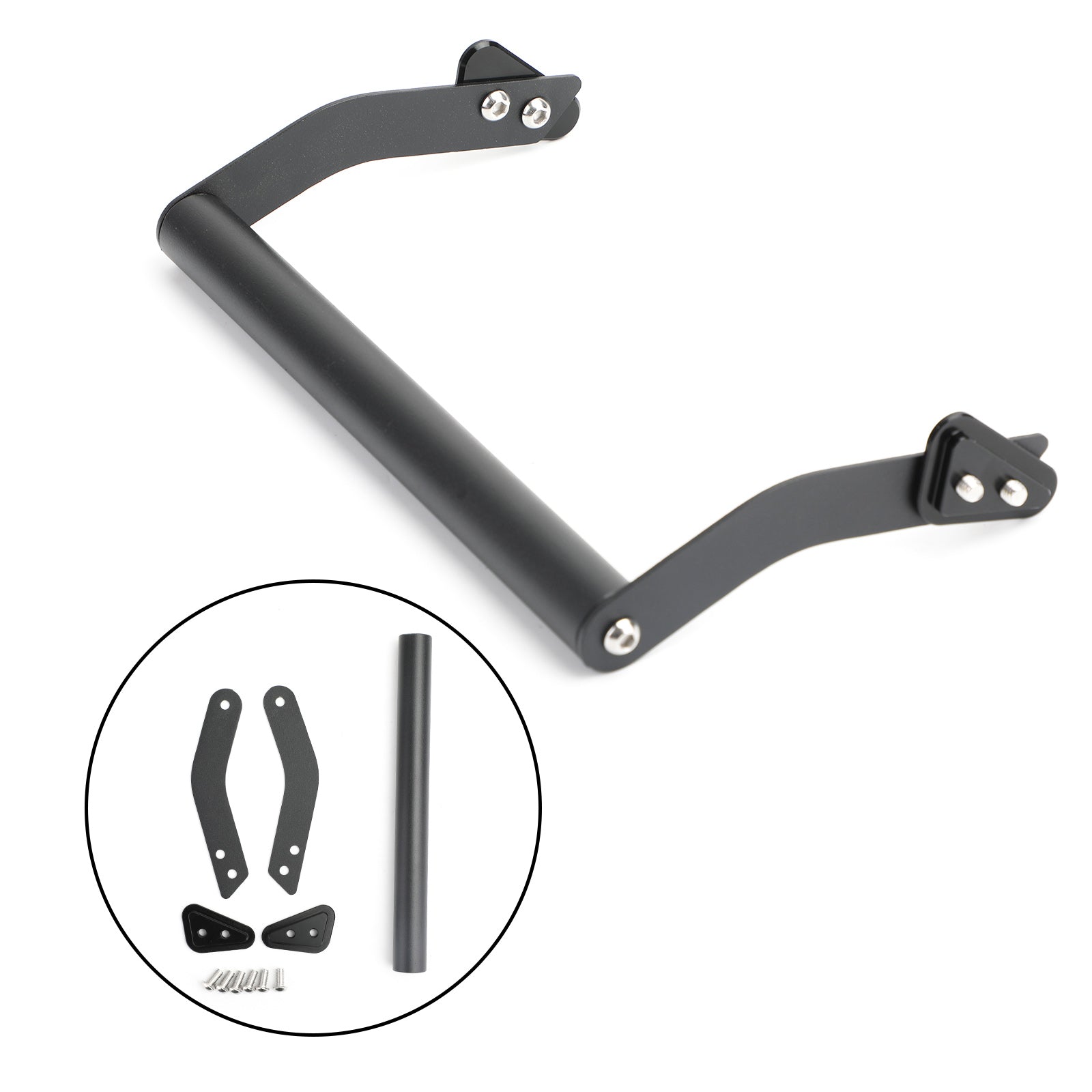 2015-2019 Kawasaki KLE650 Versys650 Windshield Mount Navigasjon Bracket GPS Smarttelefonholder Black Generic