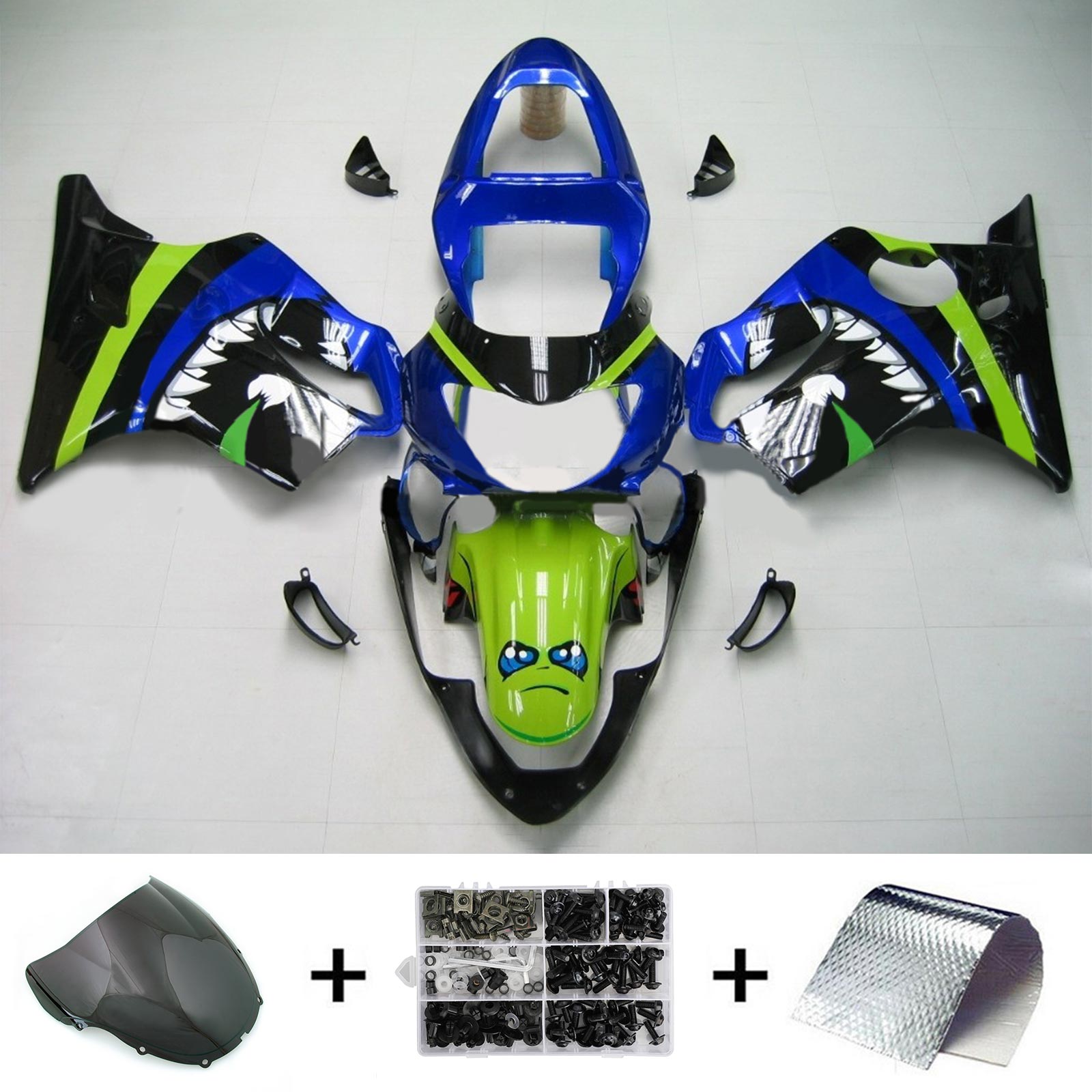 1999-2000 Honda CBR600F4 Amotopart vstrekovacia kapotážová súprava Kodework Plast ABS #124