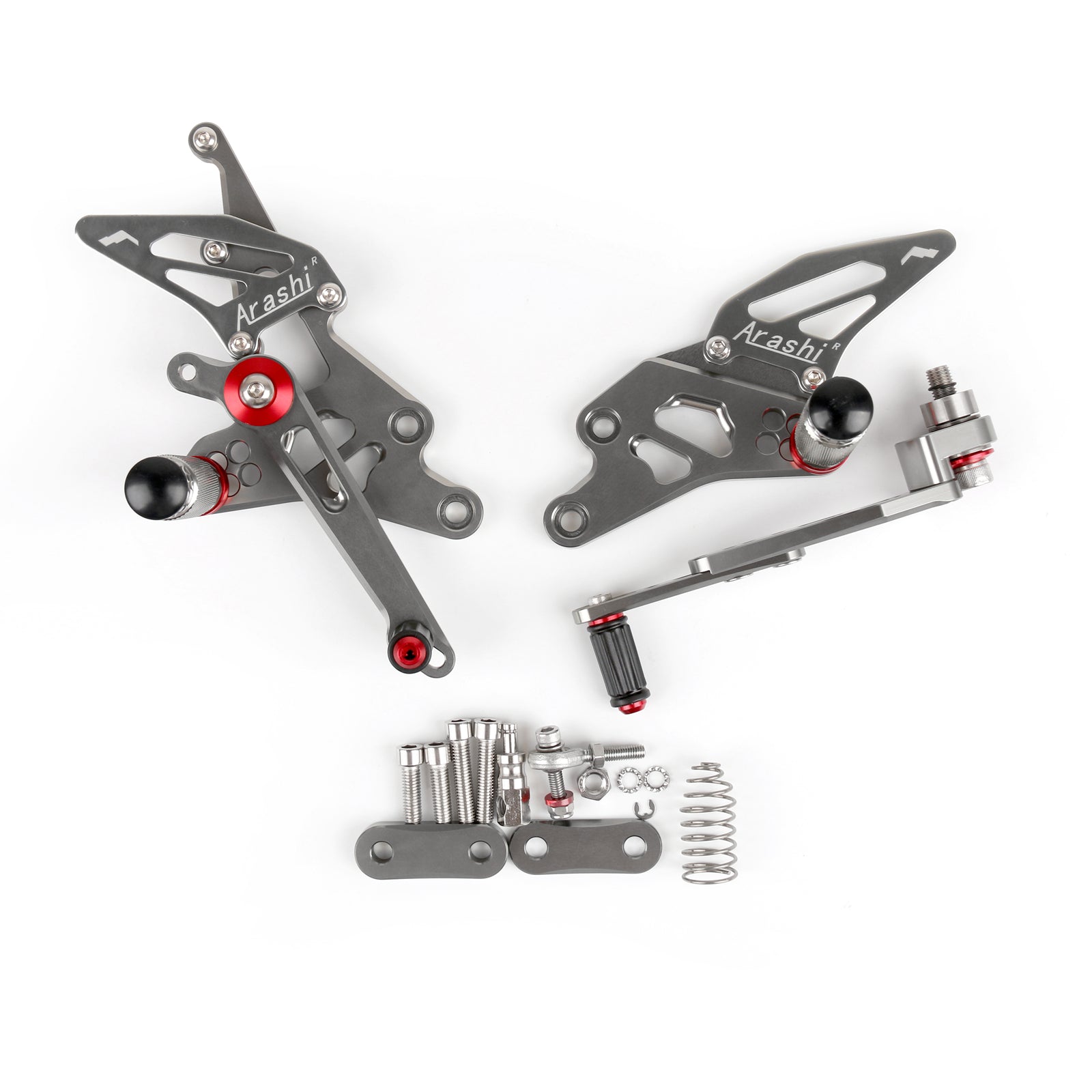 CNC Verstelbare Achteren Geplaatste Voetsteun Peg Achter Set Voor Suzuki GSXR1000 2009-2016 Zwart Generiek