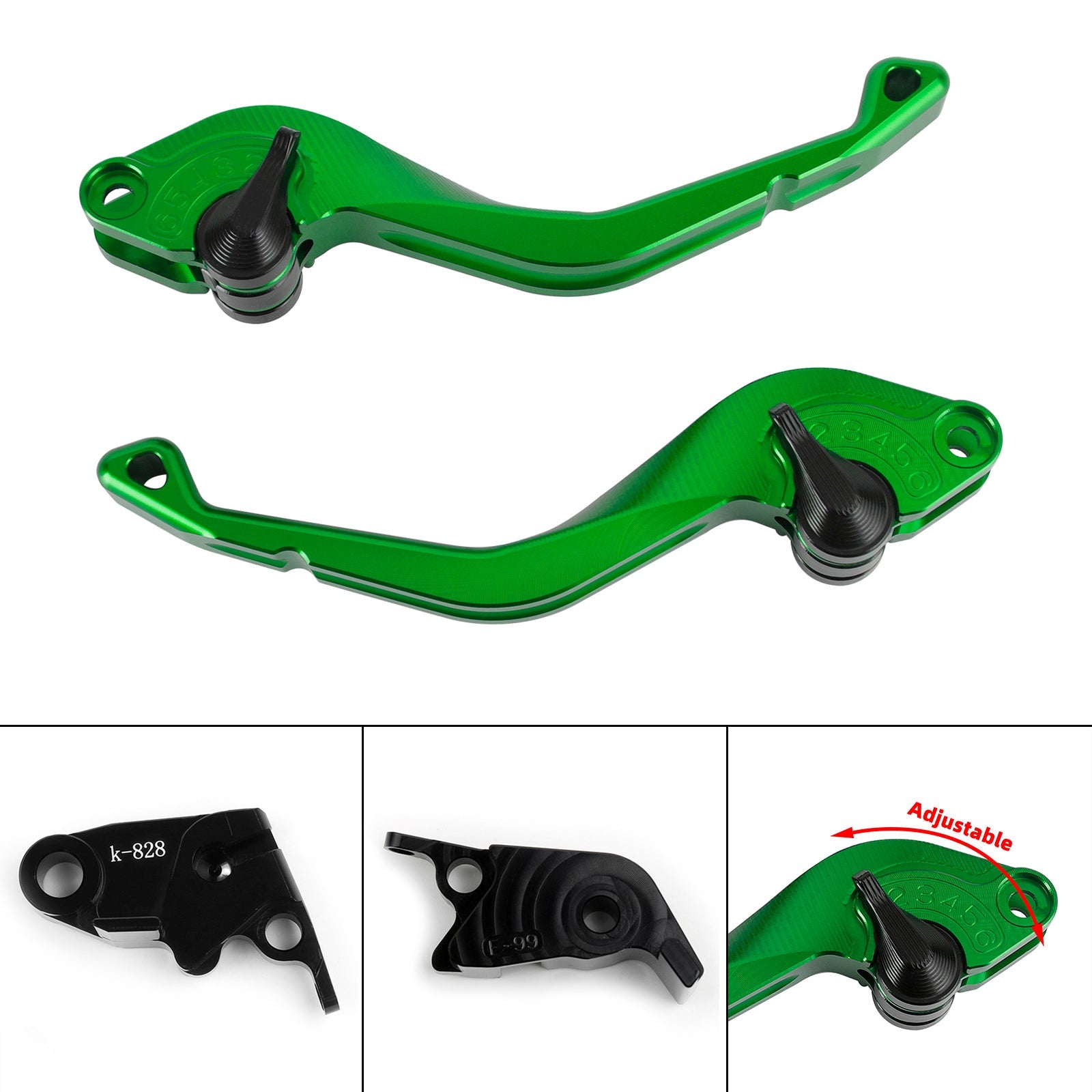 Kawasaki ZX10R/RR/KRT 2016-2017 Palanca de freno de embrague corta CNC