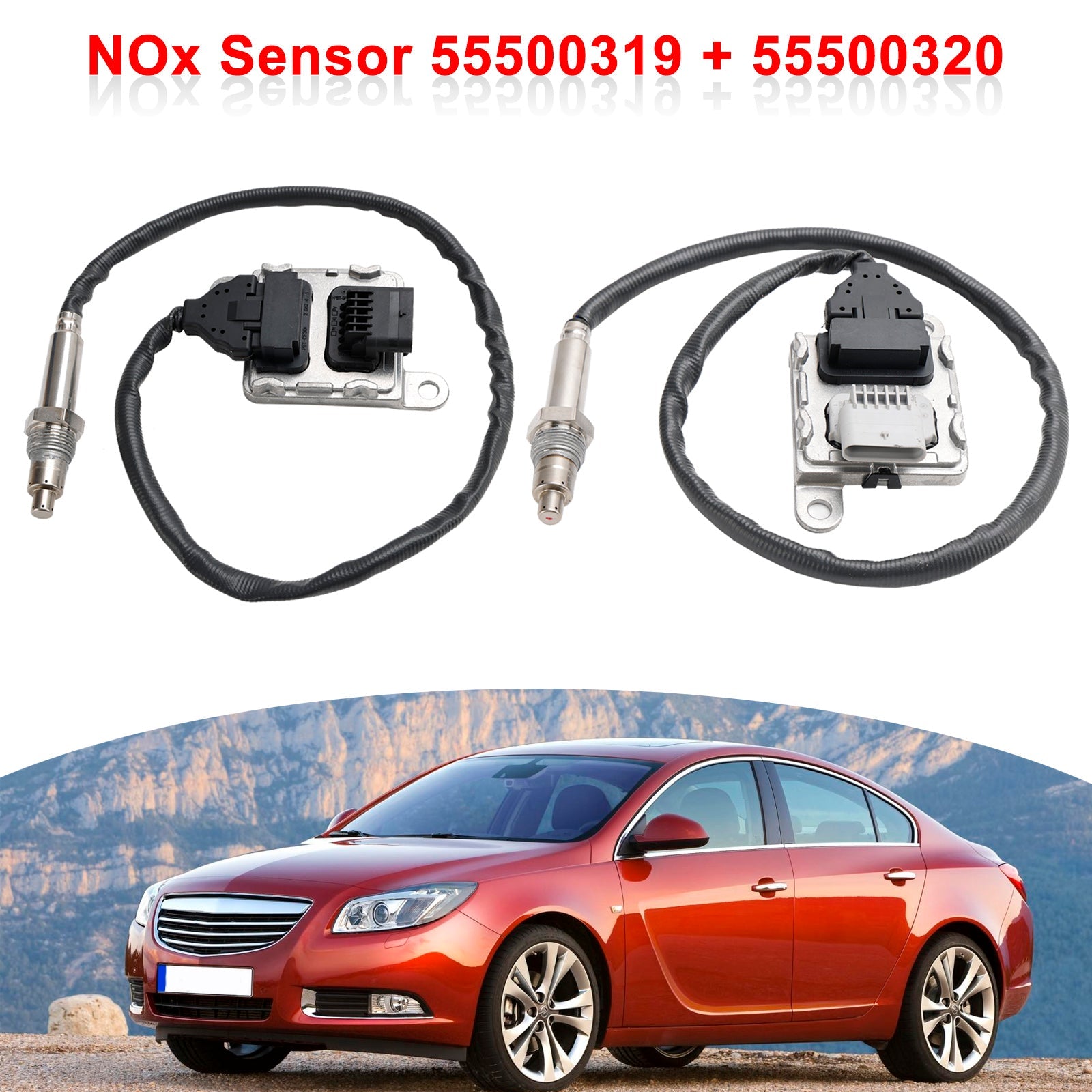 55500319 55500320 Posición 1 del sensor de Nox & 2 Para Vauxhall Insignia 2.0 CDTi 170 CV