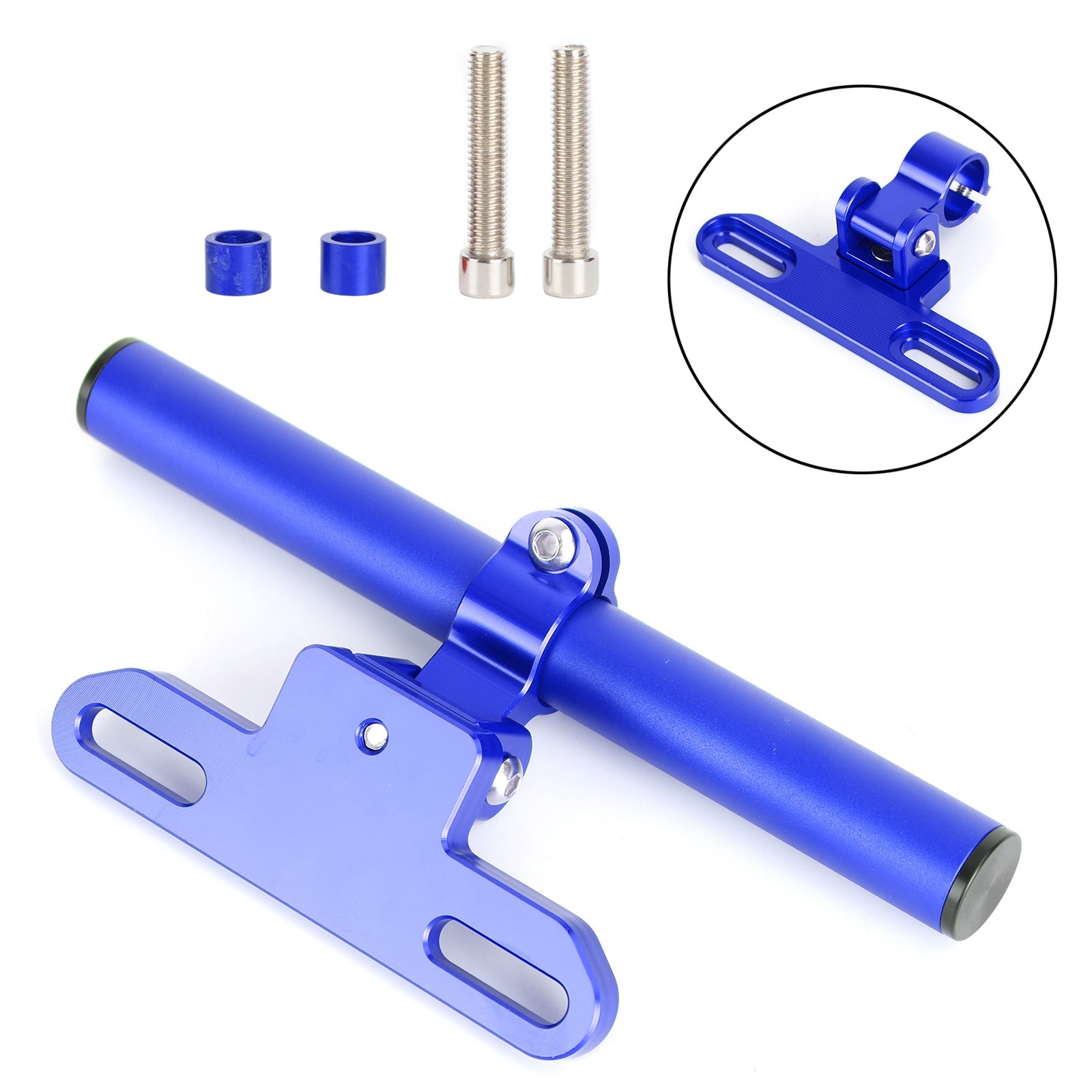 Soporte De Navegación Para Teléfono Soporte De Extensión Gps 22 Mm Para Motocicleta Moto Plata Genérico