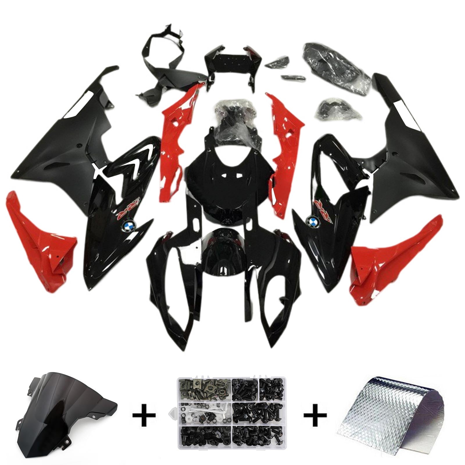 2017-2018 BMW S1000RR Kit Carénage Carrosserie Plastique ABS